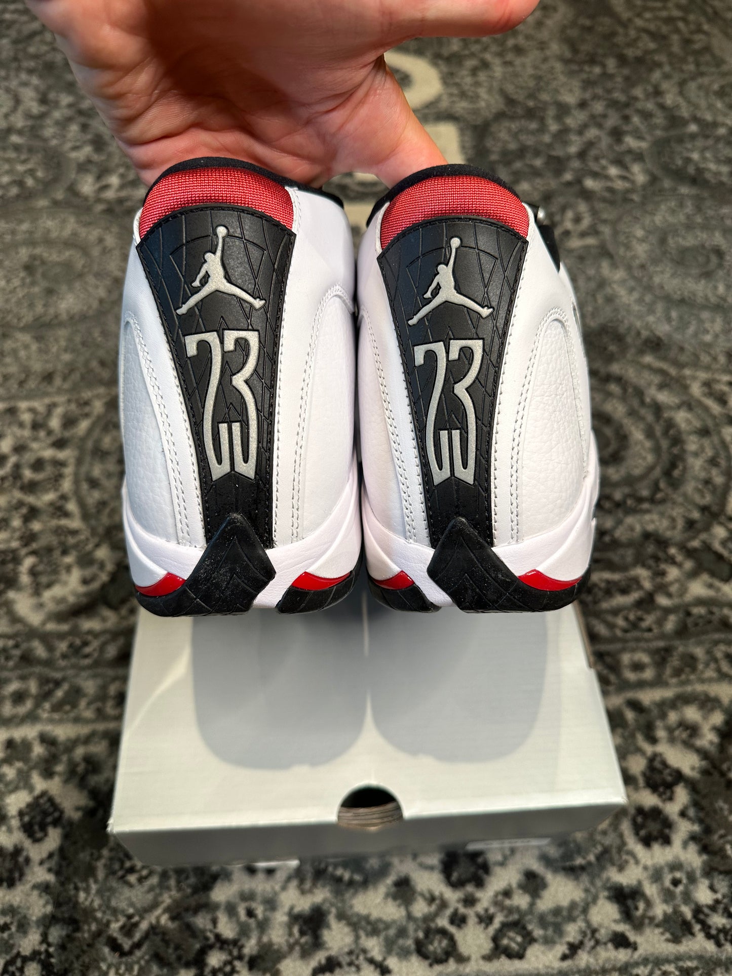 Jordan 14 Retro Black Toe DS OG Size 10.5