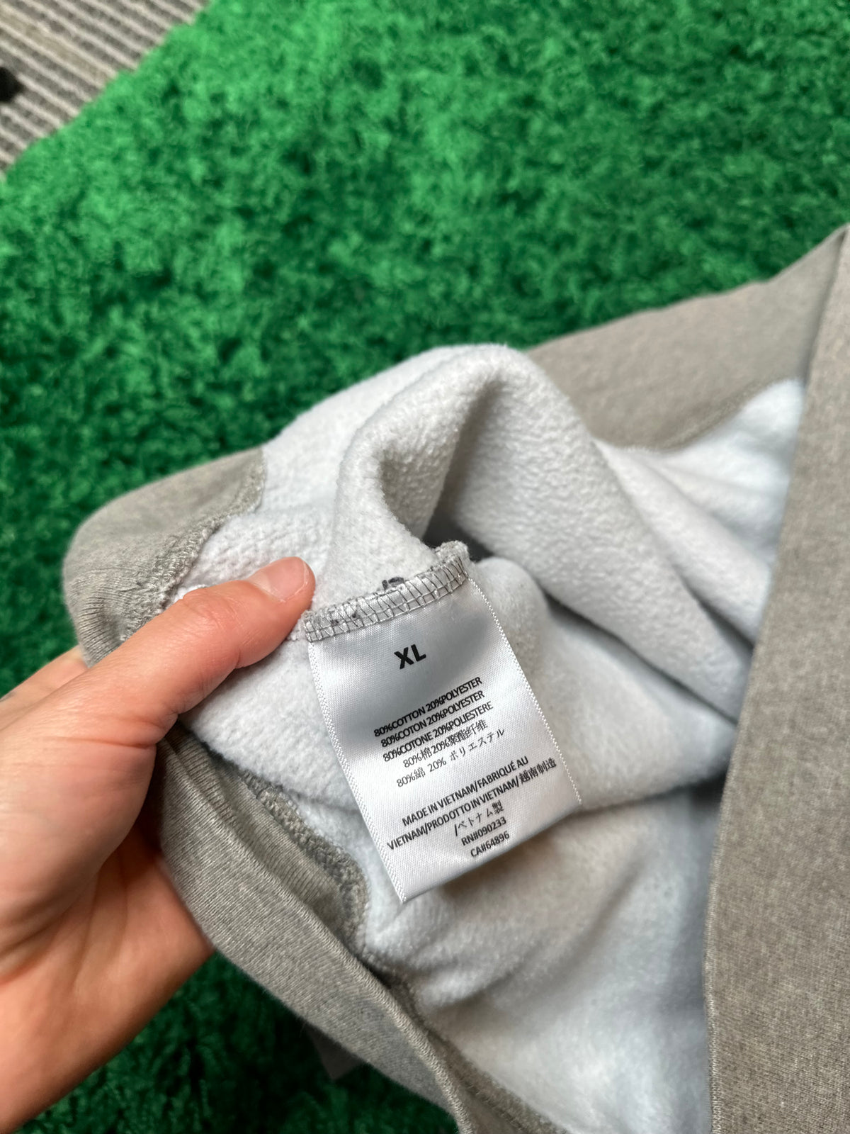 FOG Essentials Hoodie Dark Oatmeal Size XL