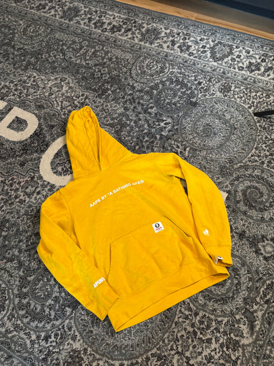 Bape Aape Hoodie Yellow Size Small