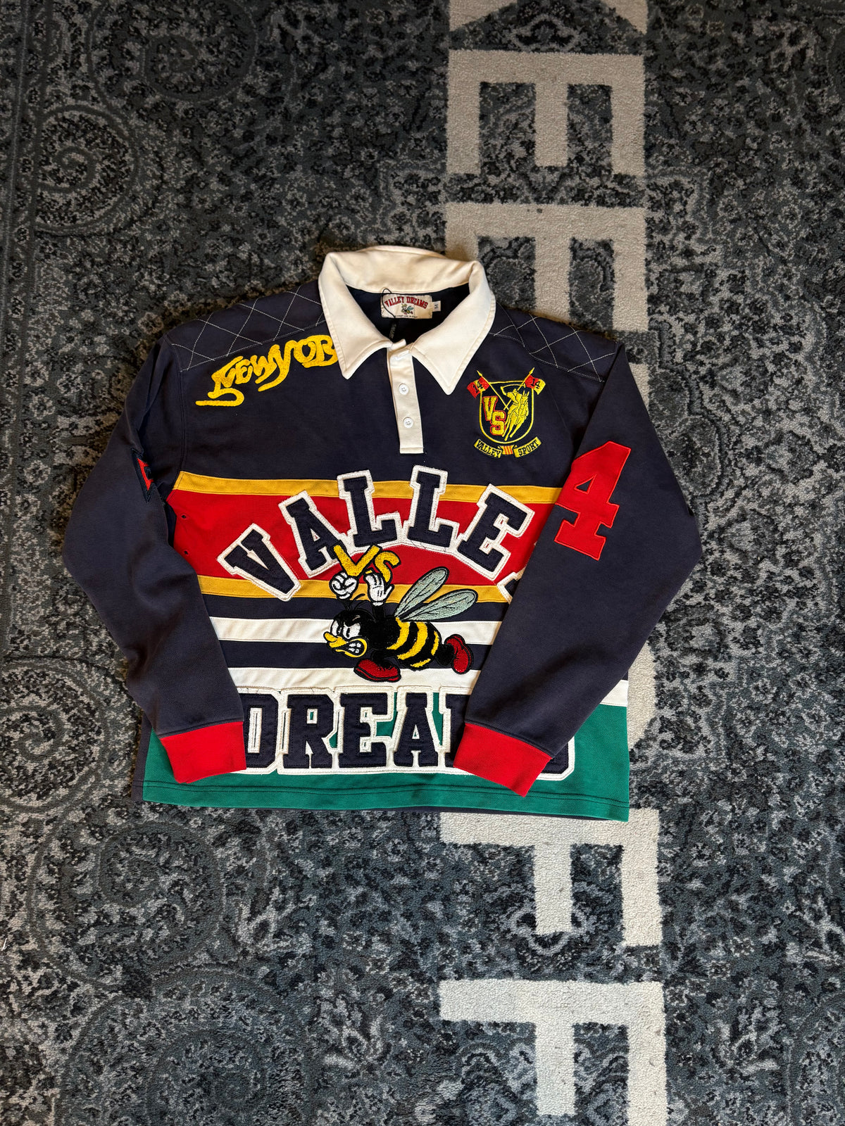 Vale Forever Valley Dreams Rugby Long Sleeve Tee Size Medium