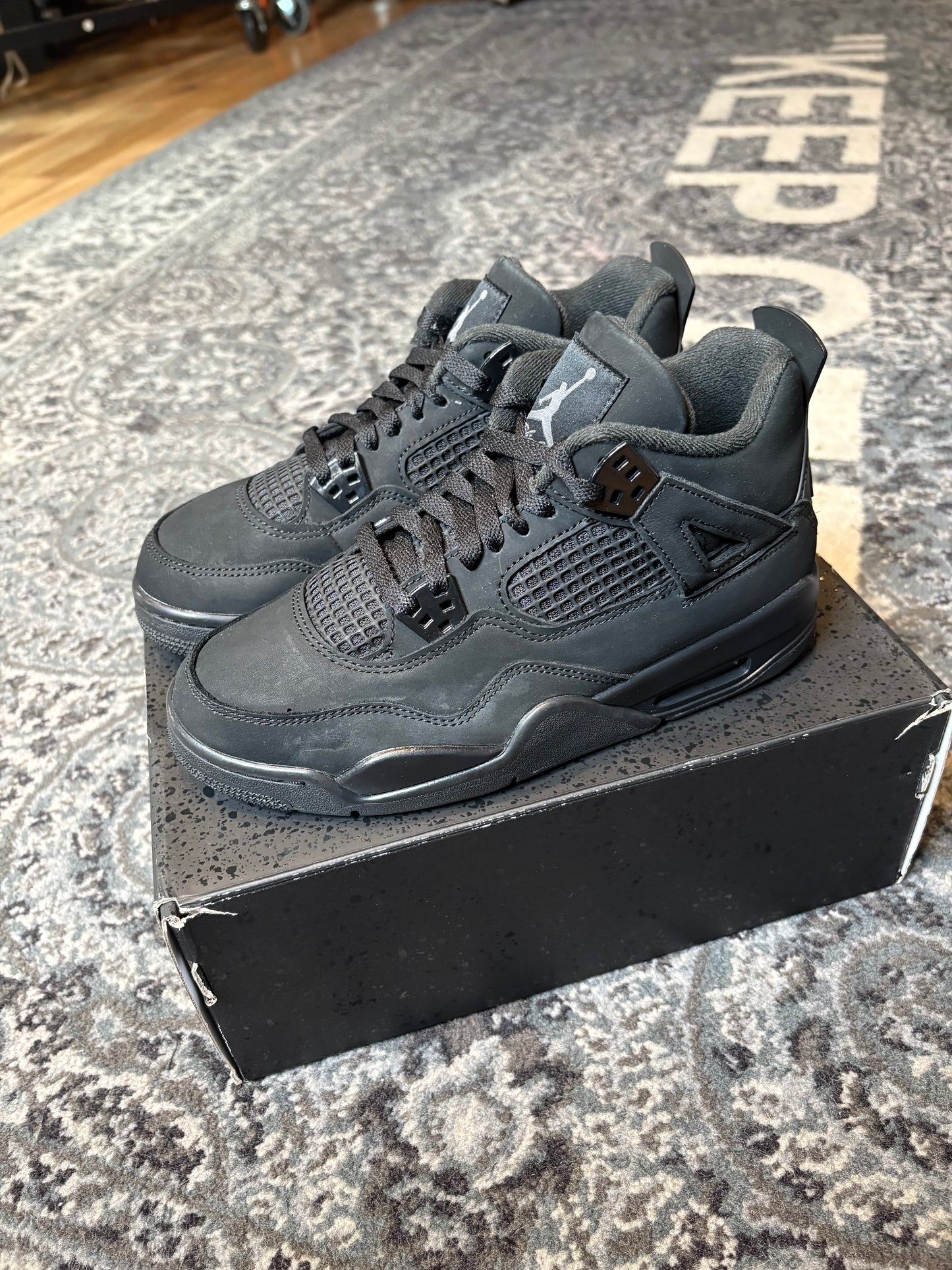 Jordan 4 Retro “Black Cat” Clean Og Size 6.5Y