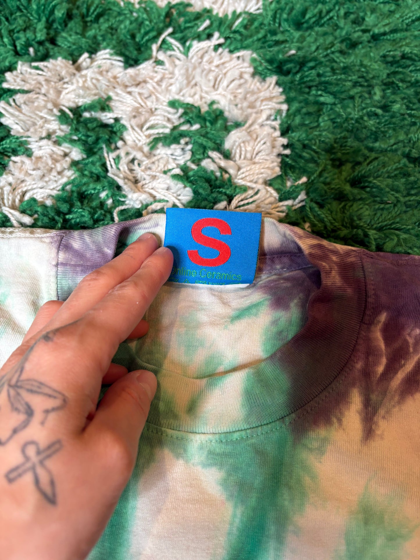 Online Ceramics New York Tie Dye Tee Size Small