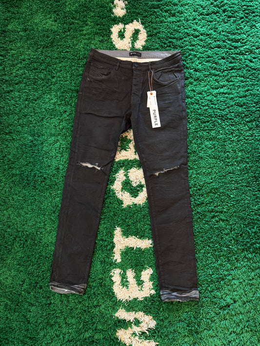 Purple Jeans Black Size 34