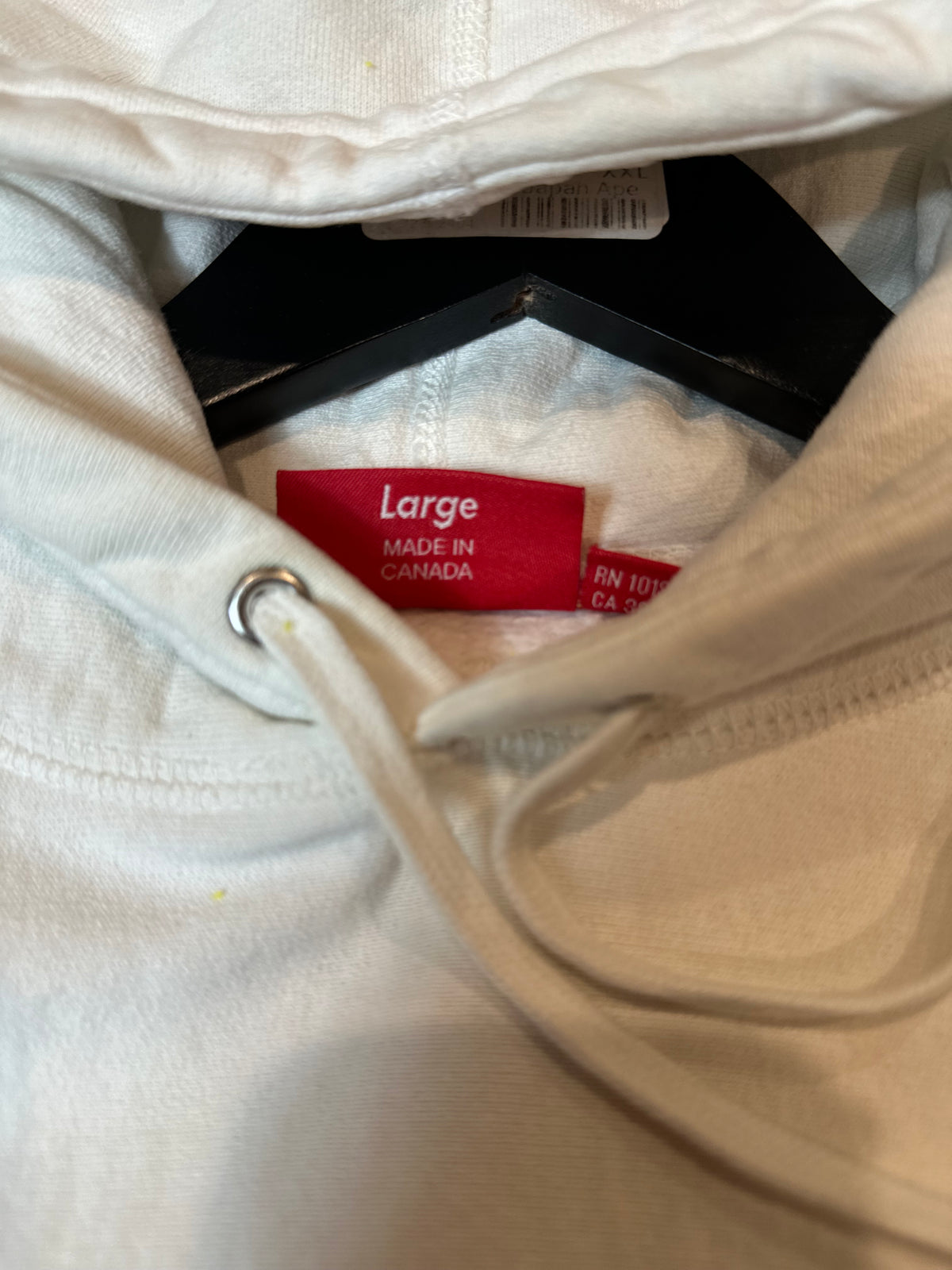 Supreme Box Logo Hoodie White Size Large