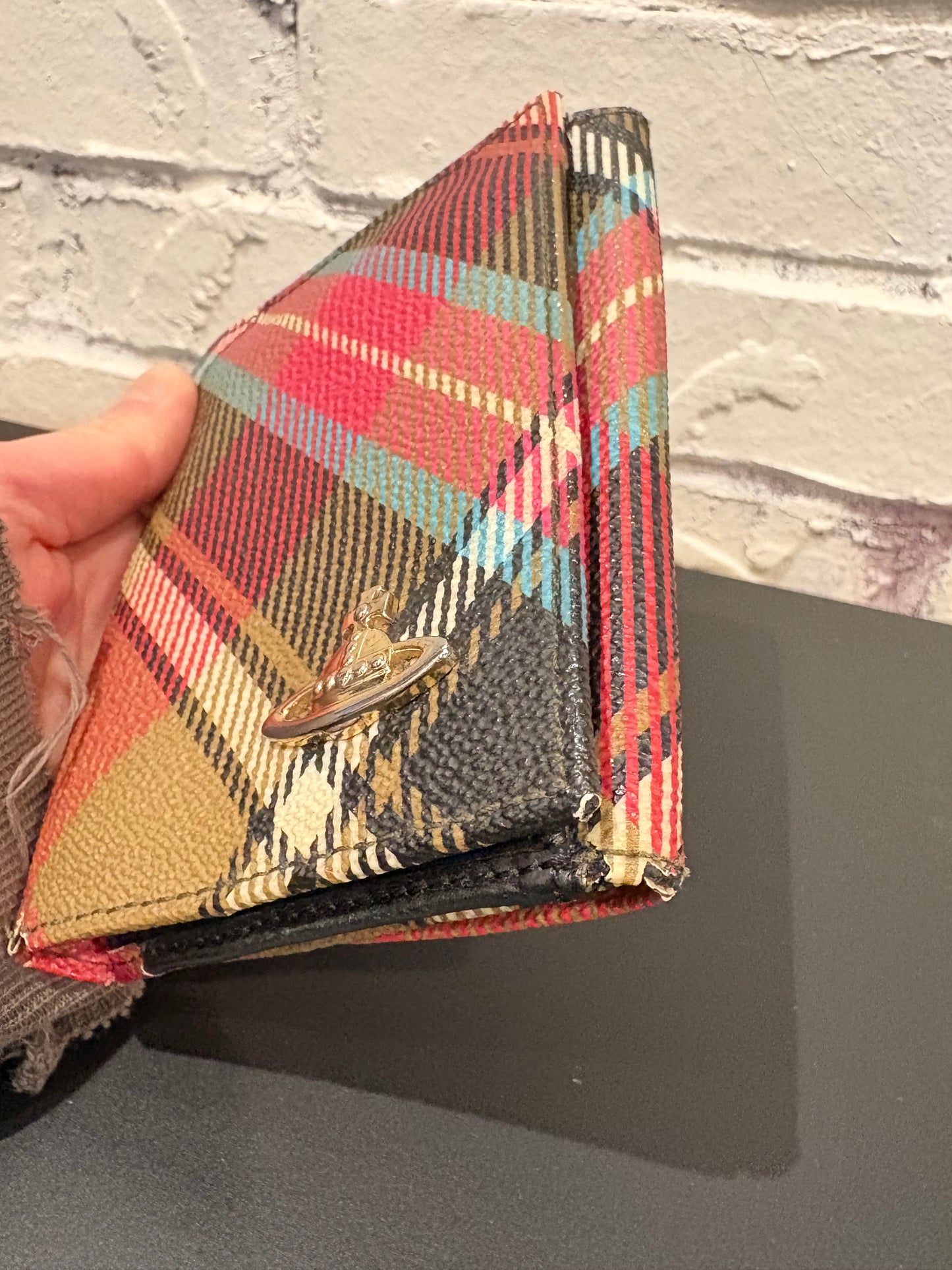 Vivienne Westwood Plaid Orb Wallet