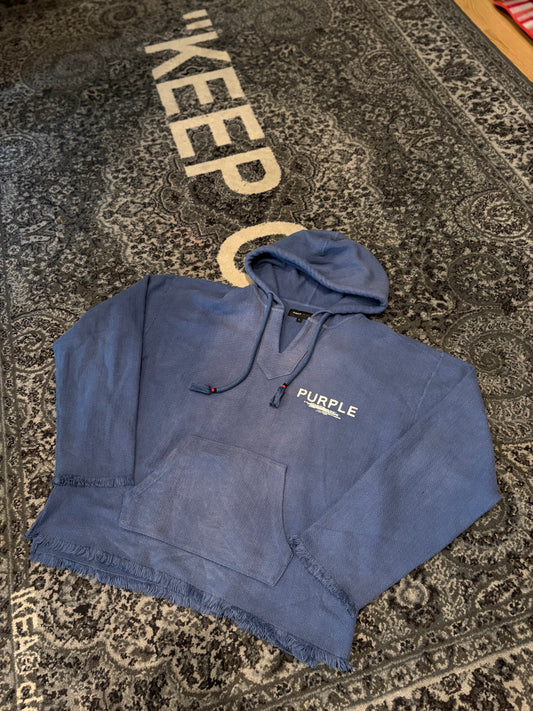 Purple Blue Hoodie Size Large
