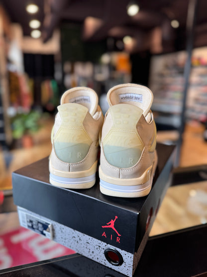 Off-White Jordan 4 ‘Sail’ Size 9.5M / 11 W PO OG