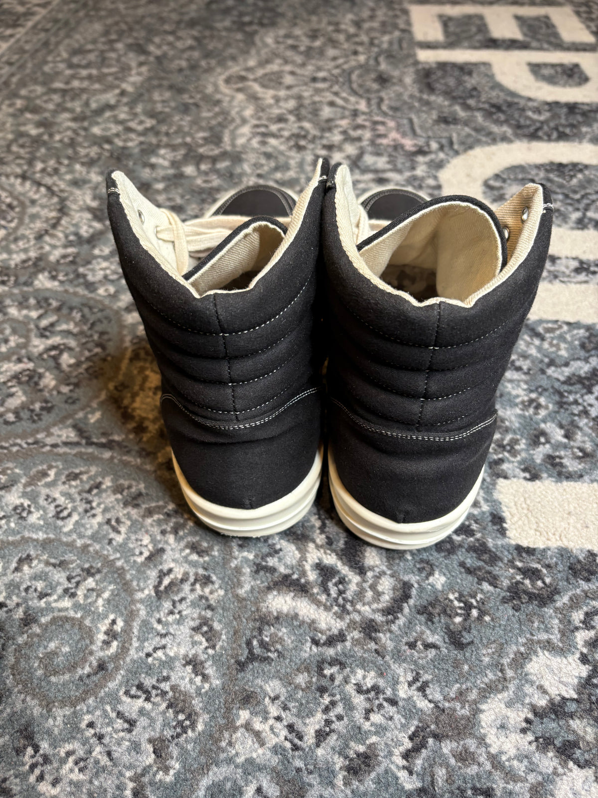 Rick Owens Lido Drkshdw Vintage High “Black Milk” Clean Nb Size 13(46 EU)