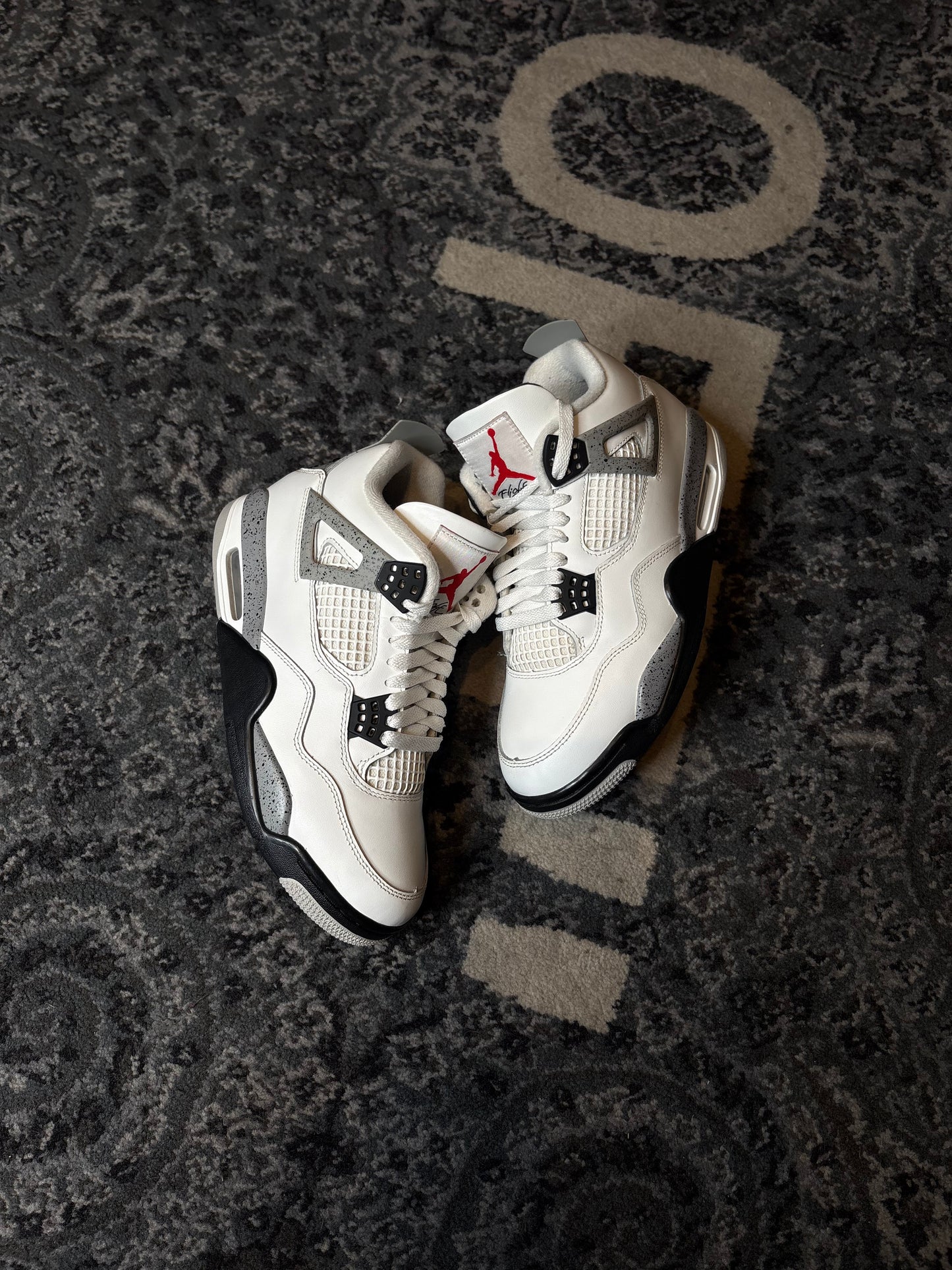 Jordan 4 Retro “White Cement” Clean No Box