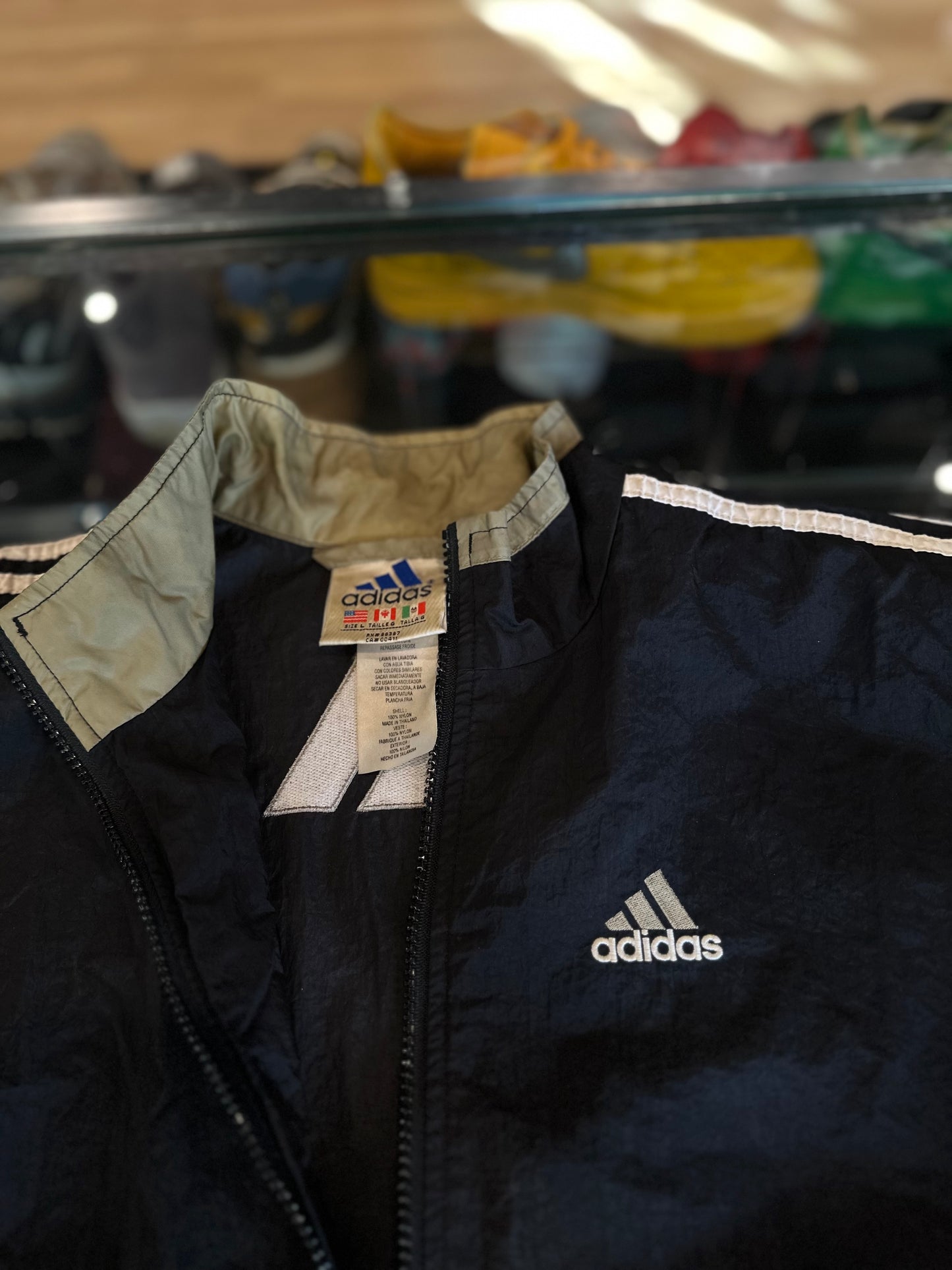 Vintage Adidas Zip Track Jacket Size Large