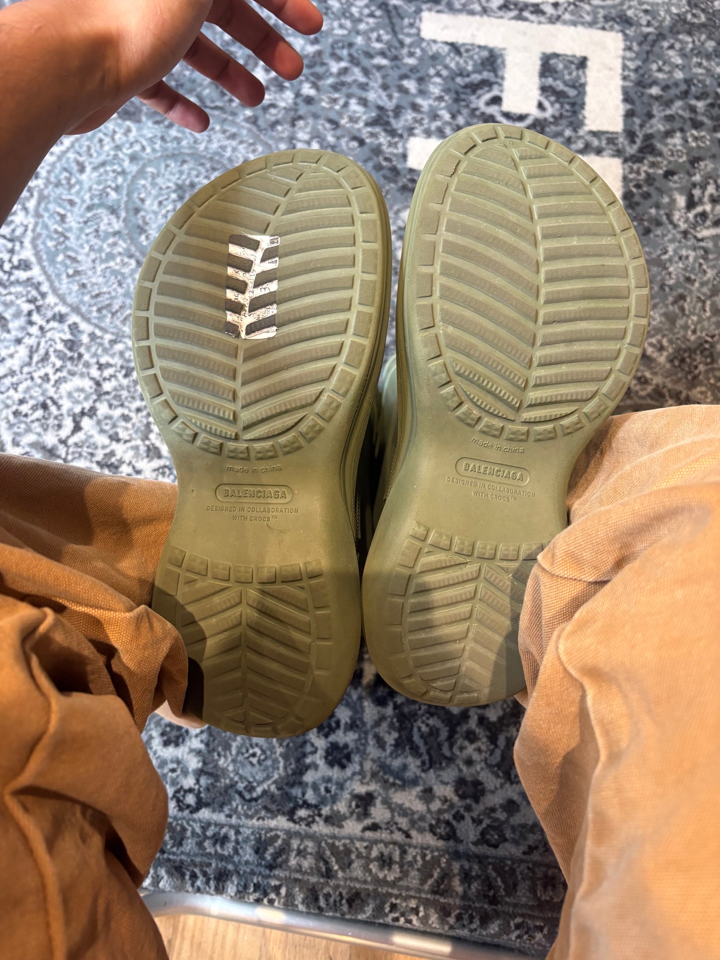 Balenciaga Croc Boot Green Clean Nb Size 9(42 EU)