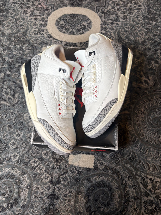 Jordan 3 Retro “Reimagined White Cement” VNDS OG SIZE 11.5