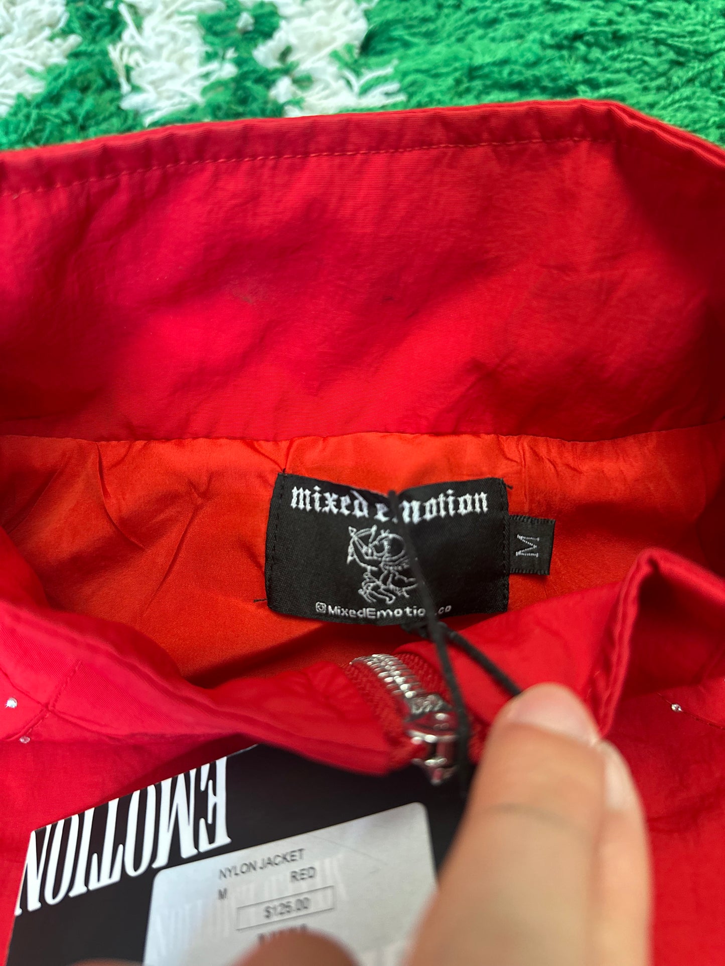 Mixed Emotions Red Zip Jacket DS Size Medium