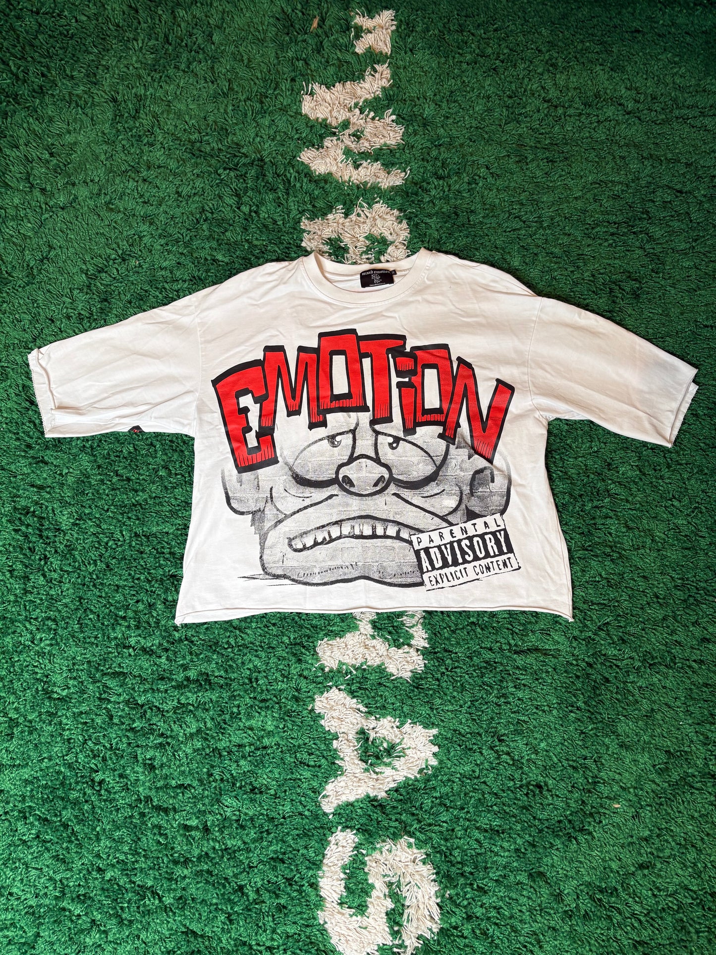 Mixed Emotions Tee White Size Medium