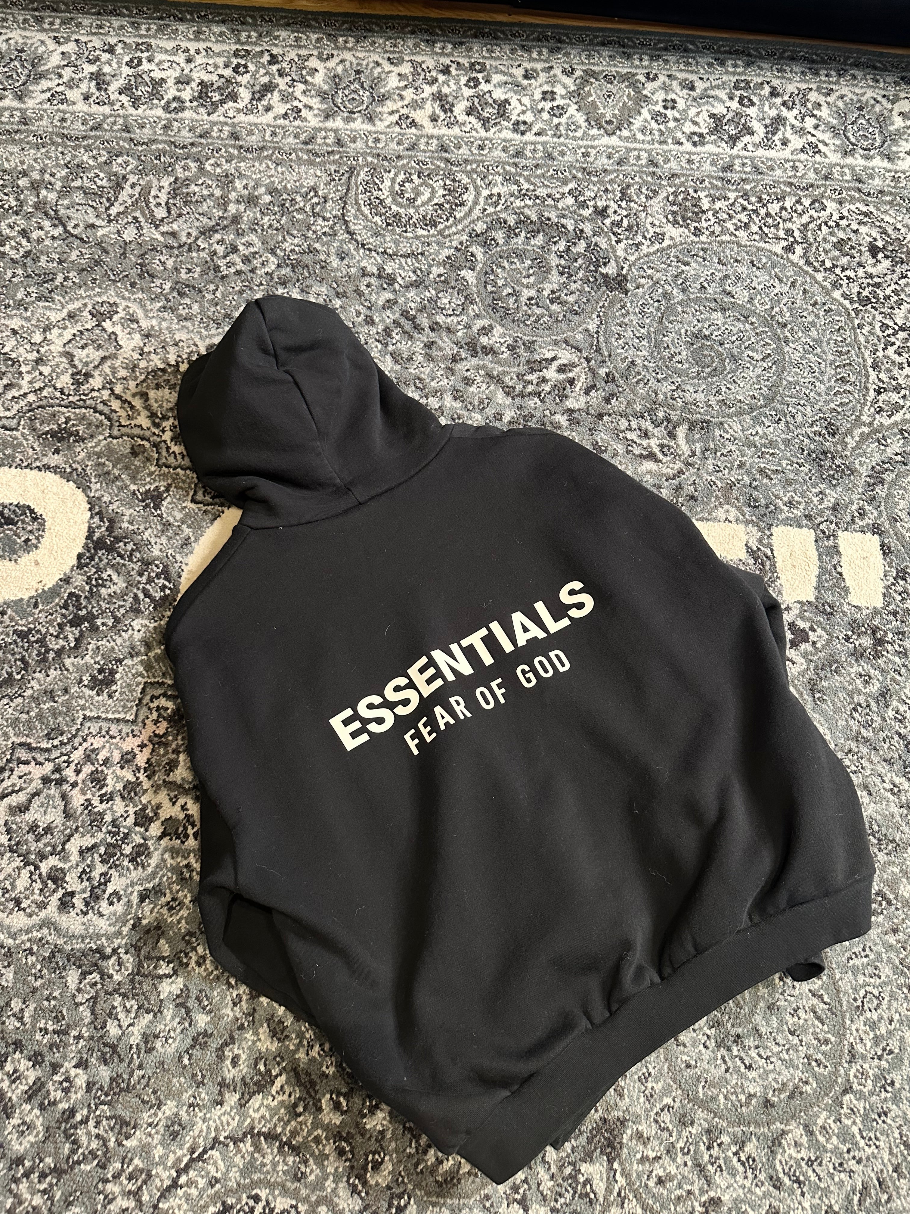 FOG Essentials Hoodie Black FW24 DS – 614Sole LLC