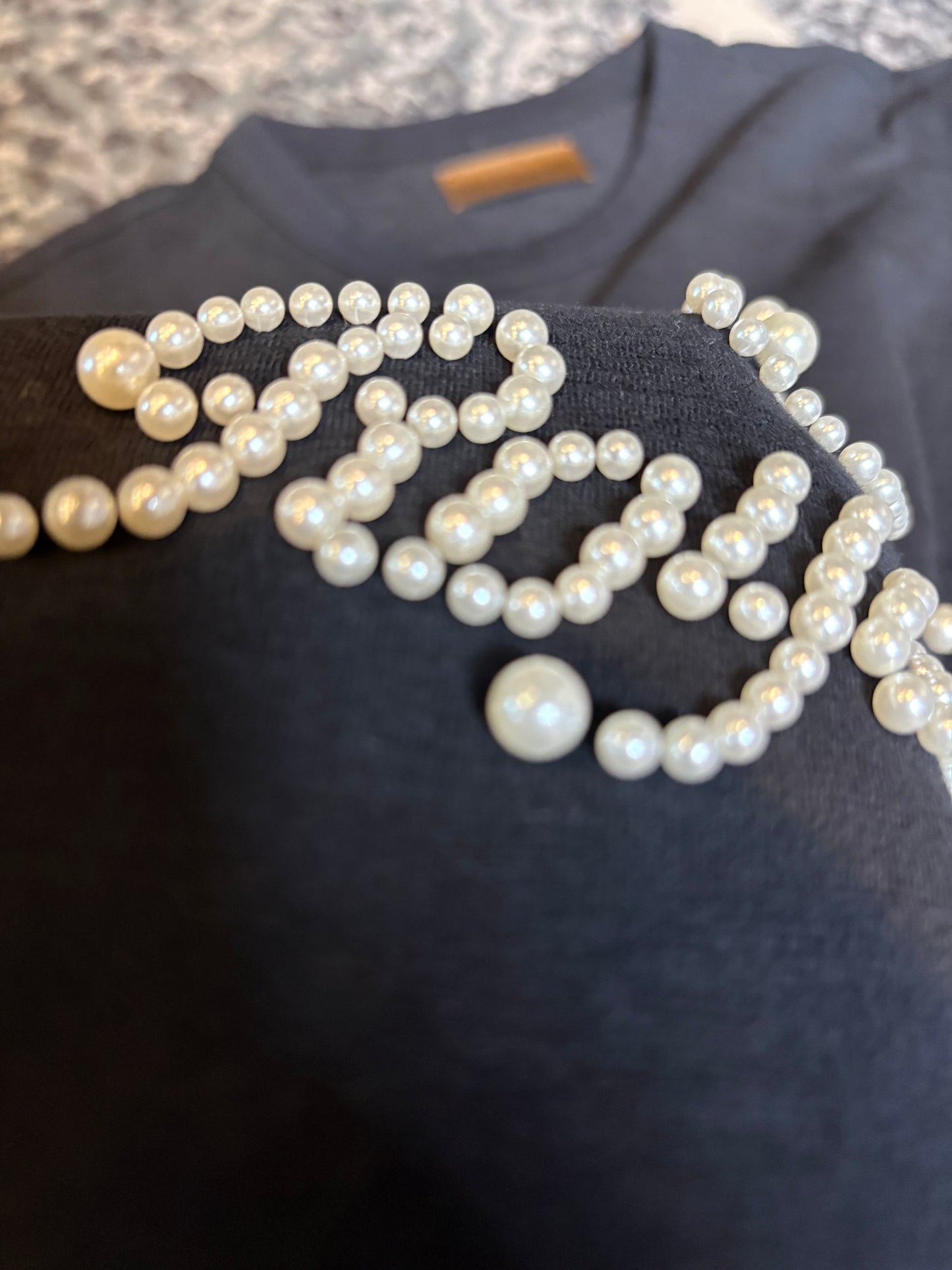 Birth Of Royal Child Tee Black Pearl Size Large