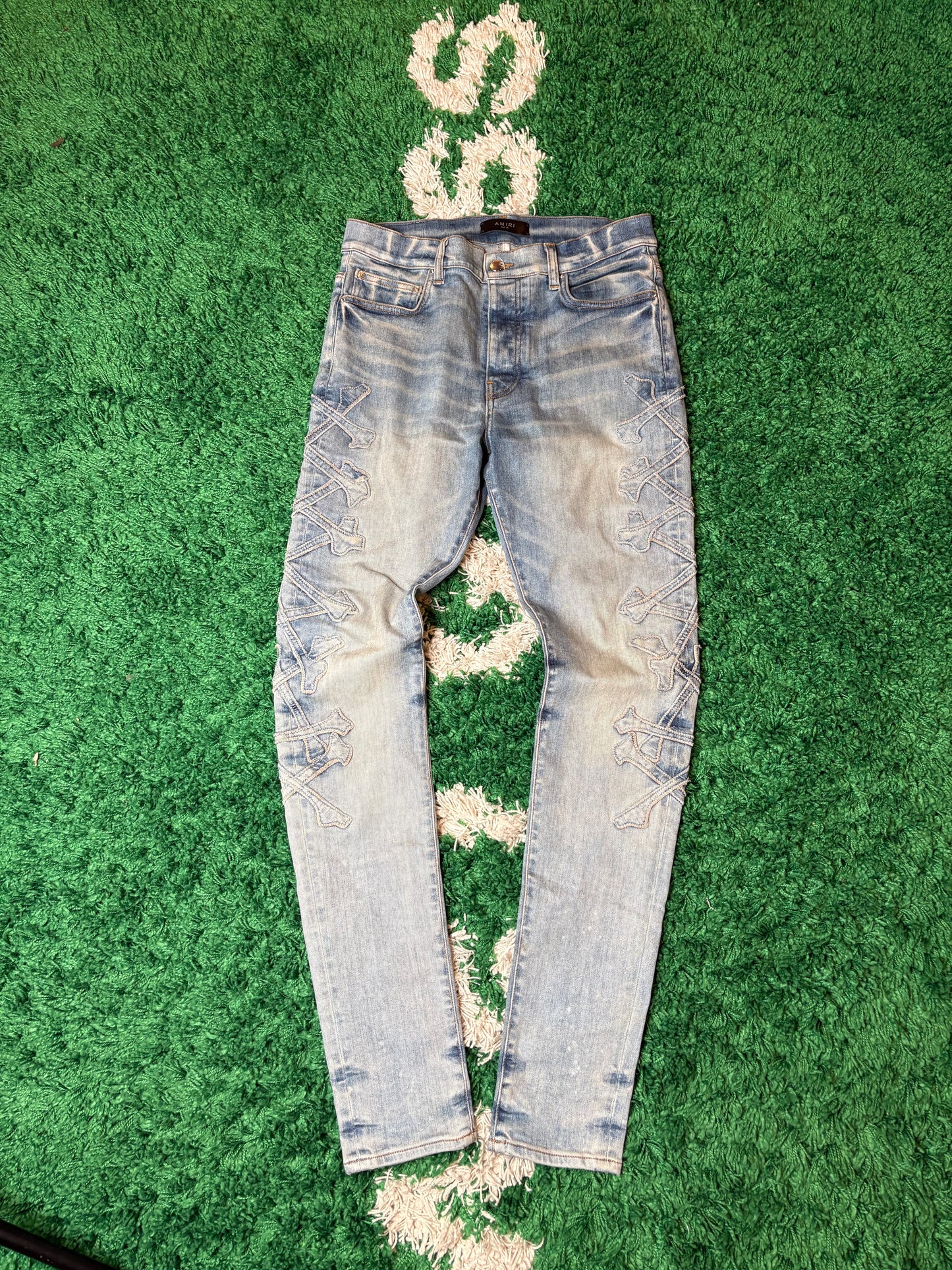 Amiri Jeans Blue Embossed Size 33