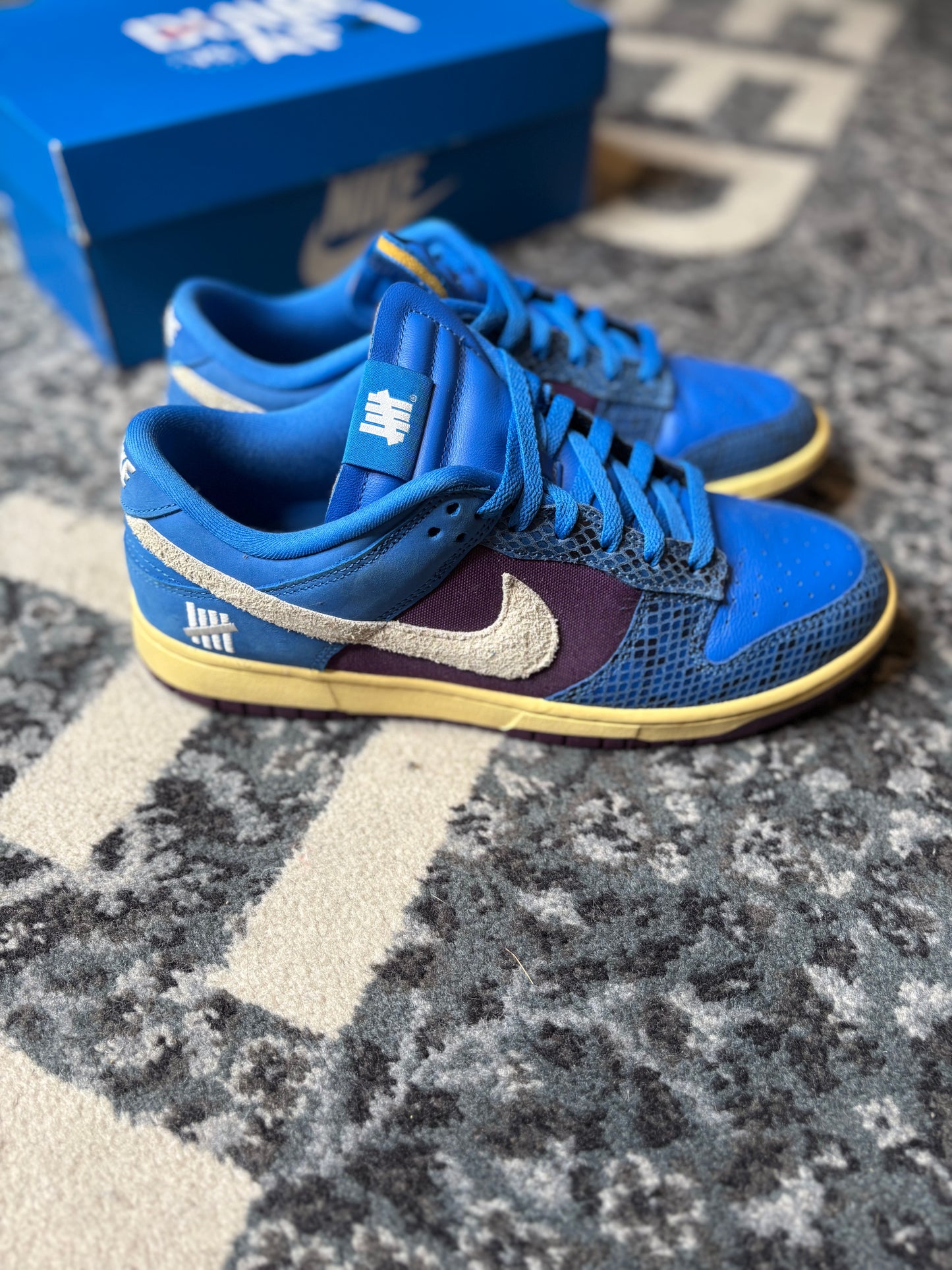 Nike Dunk “Undefeated 5 On It Dunk Vs AF1” Clean Og Size 9.5