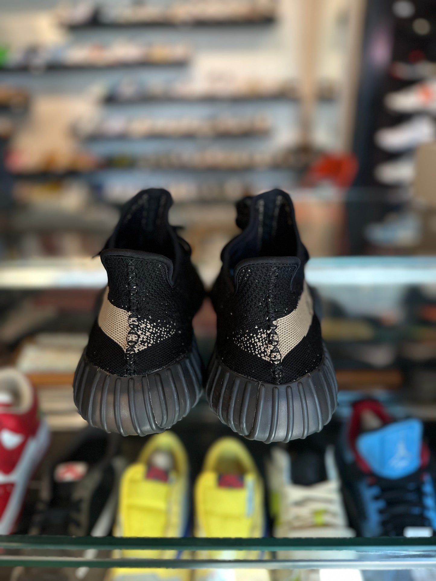 Yeezy 350 Boost Core Black Green Clean NB Size 13