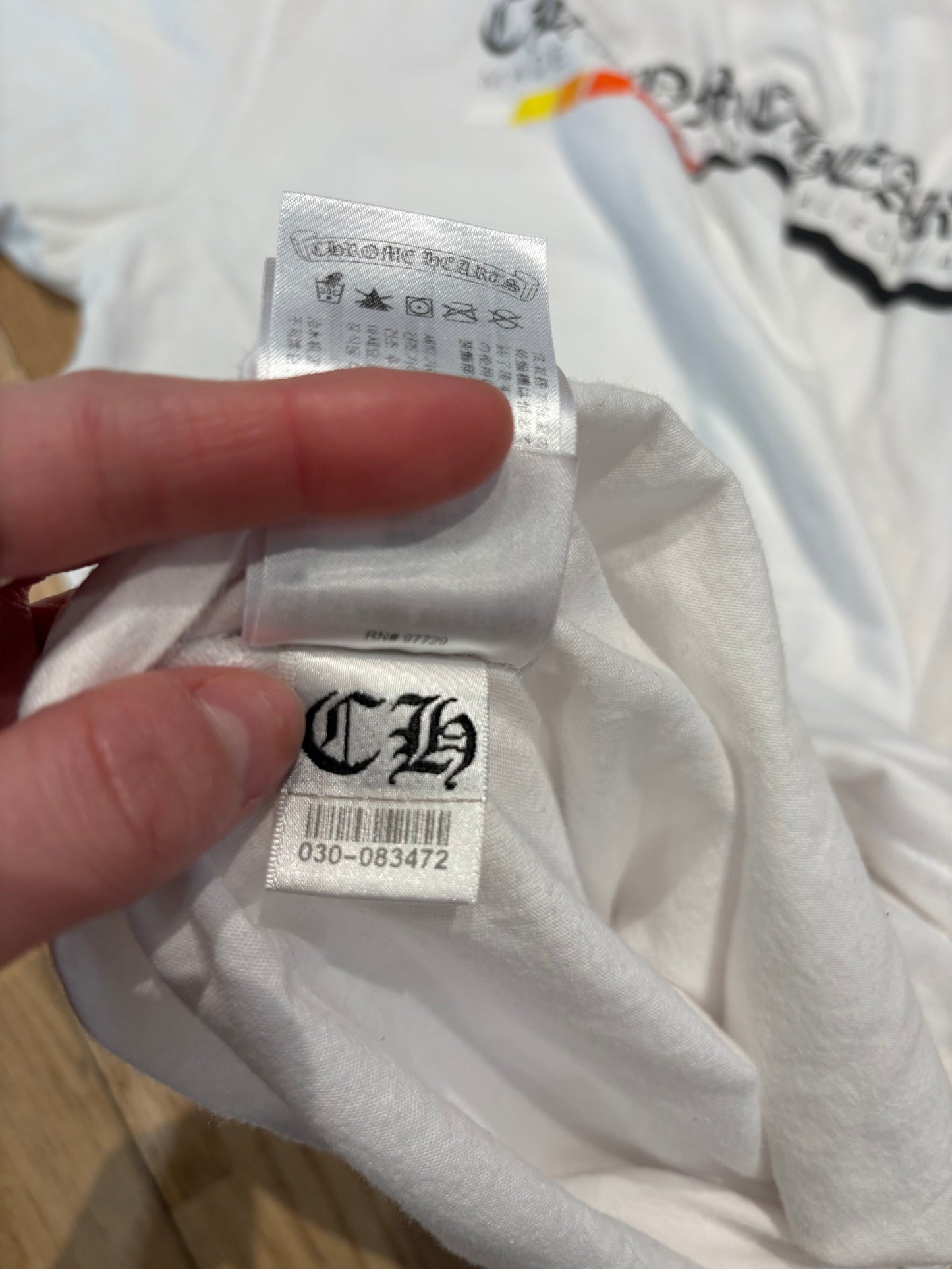 Chrome Hearts Hollywood Tee White Size XL