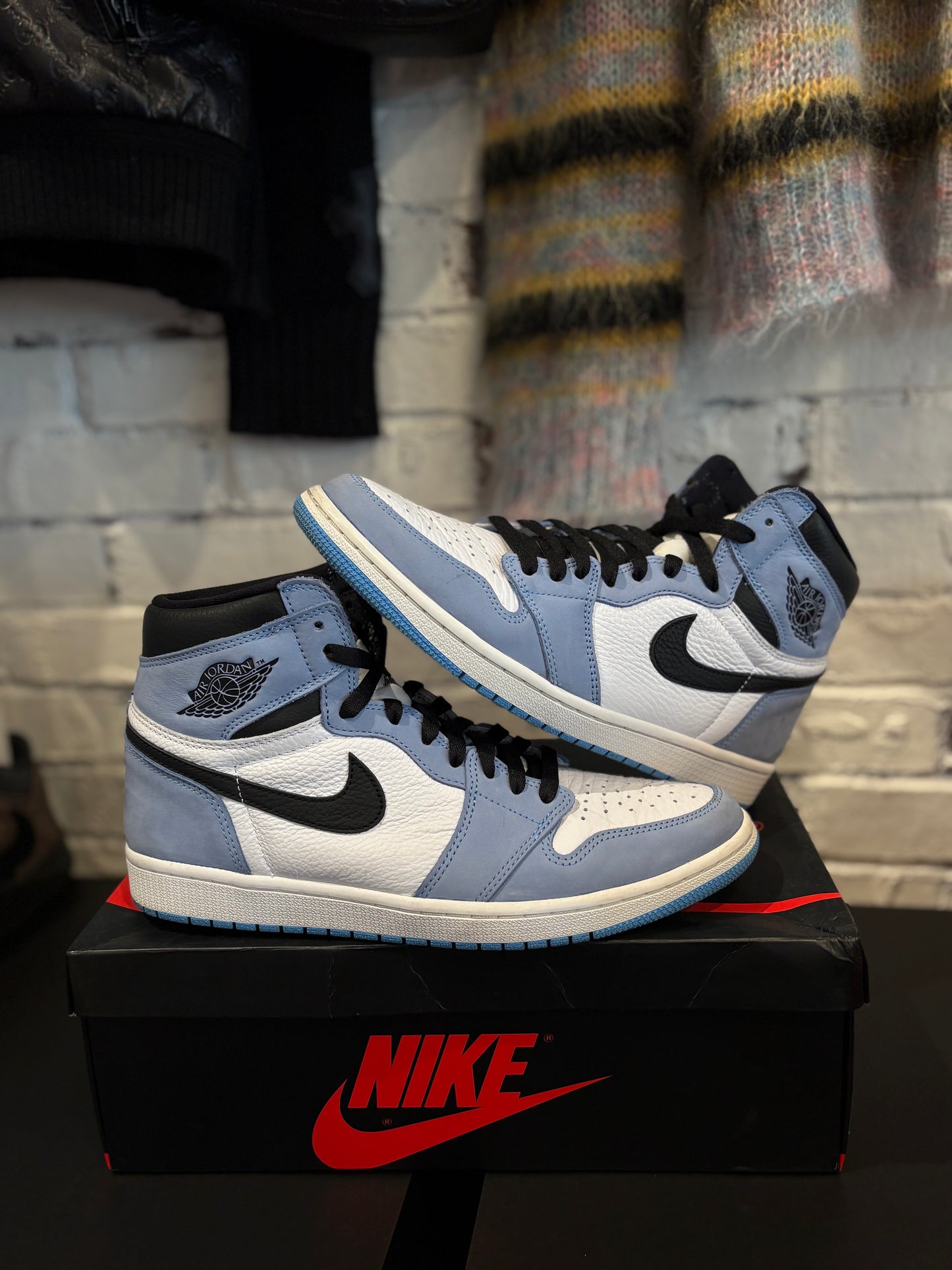 Jordan 1 Retro High University Blue Clean OG Size 10.5