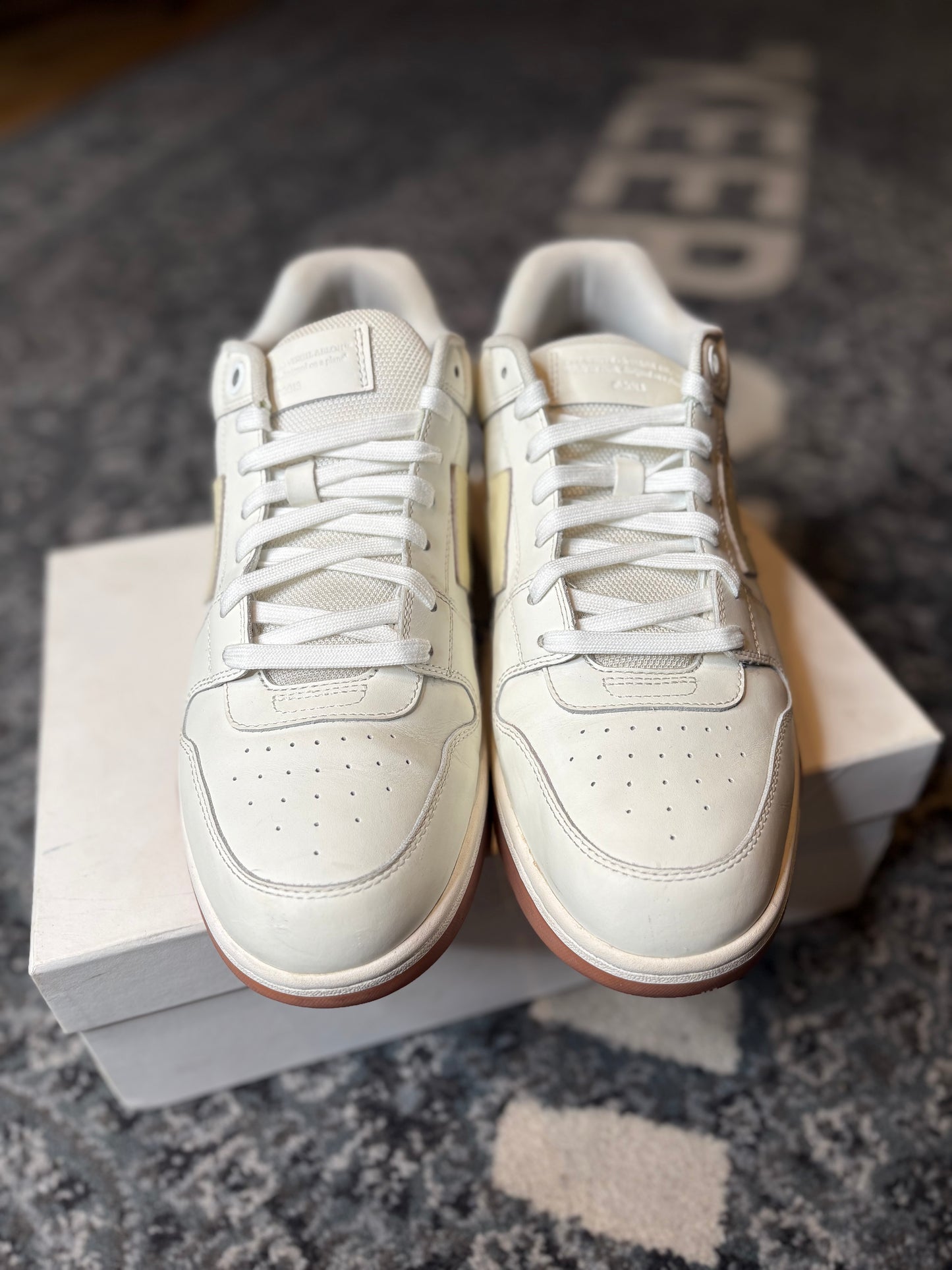Off White Out Of Office “White and Beige” Clean Og Size 13(46 EU)