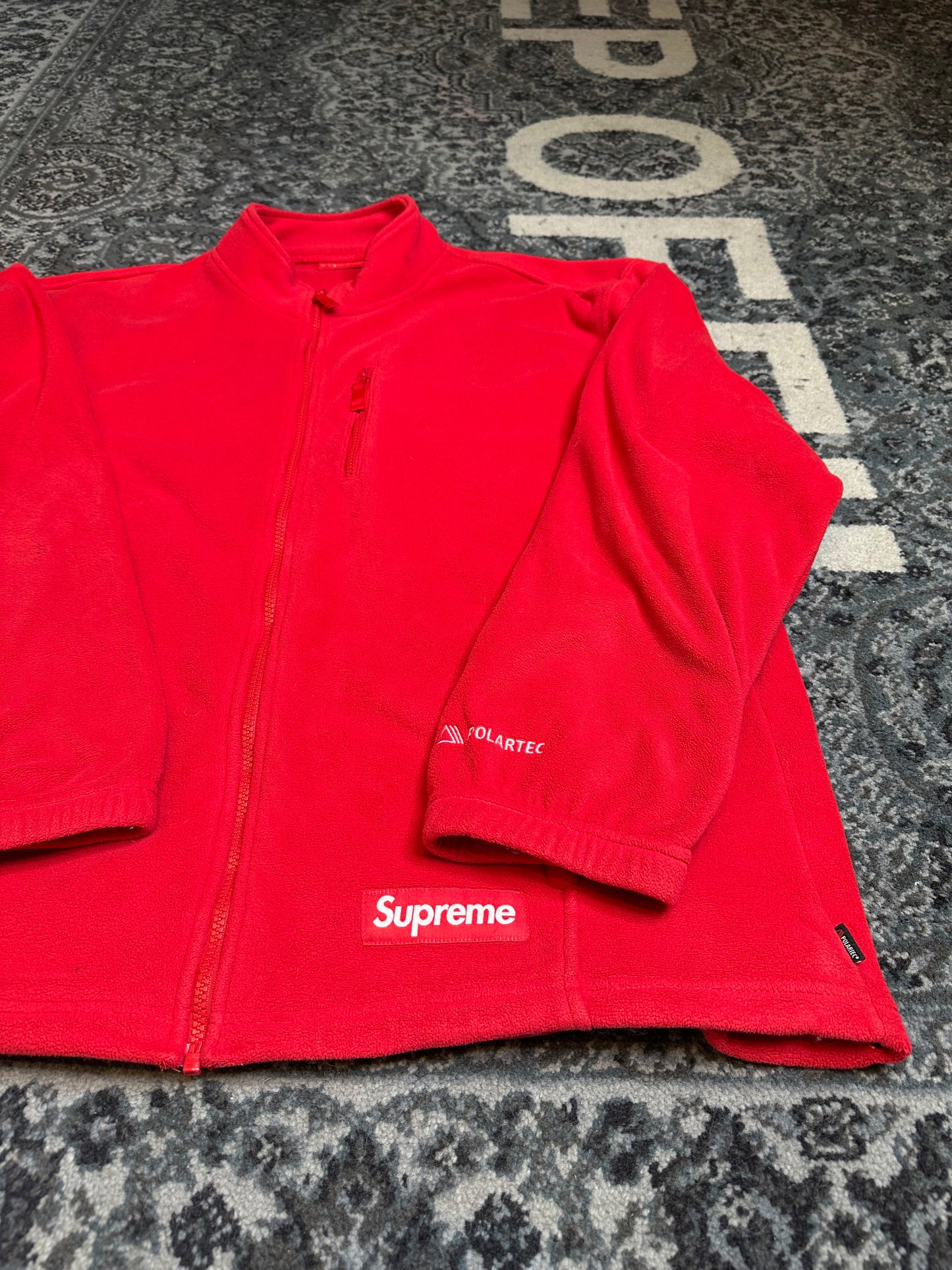 Supreme Polartec Zip Jacket Red Size XL