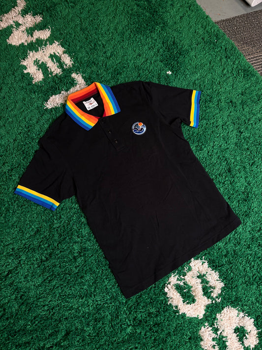 Casablanca Rainbow Collared Polo Size Medium