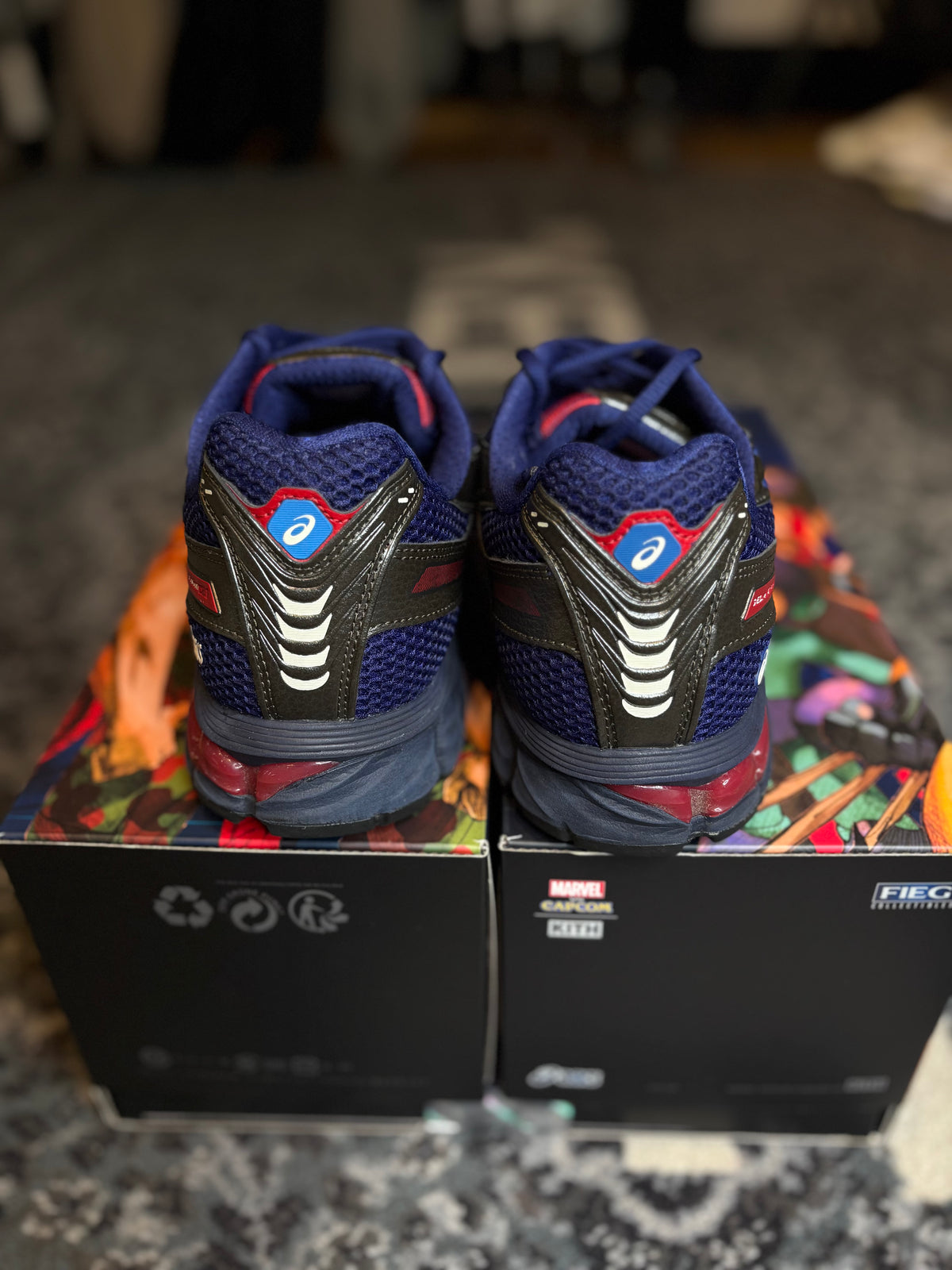 Asics Gel-Kayano 12.1 “Kith Marvel vs. Capcom Captain America” Vnds Og Size 11