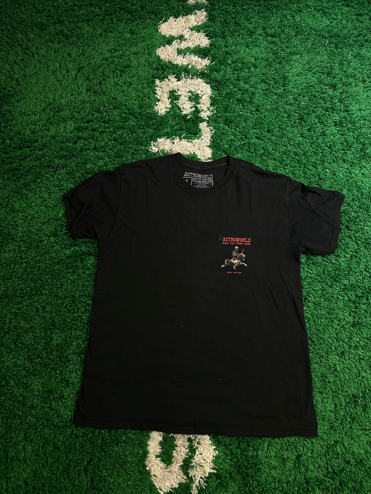 Astroworld Skeleton Tee Black Size Large