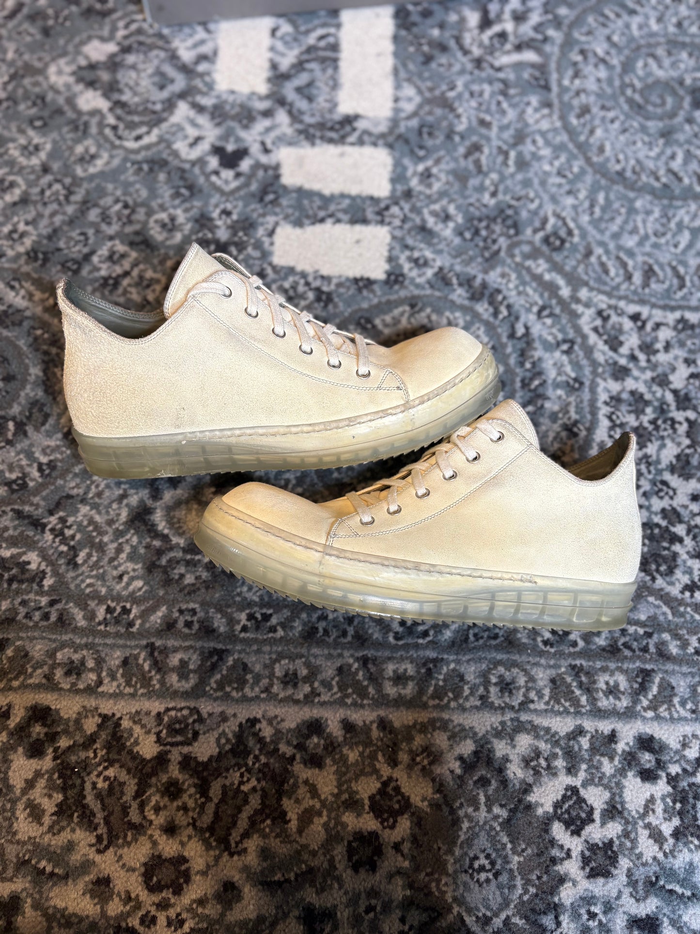 Rick Owens DRKSHDW SS19 Babel Ramones Sneakers Low Top PO OG SIZE 9.5 US / 42.5 EU