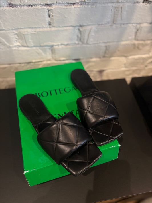 Bottega Veneta Black Slides Clean OG Size 39