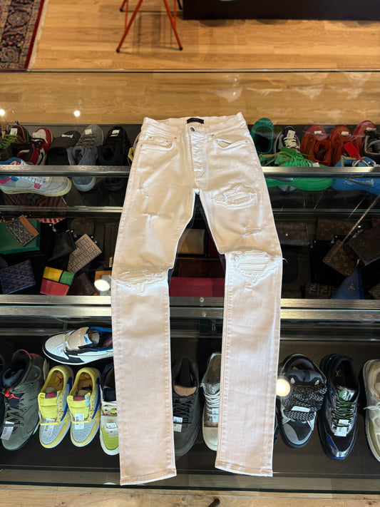 Amiri Jeans White Distressed Size 32