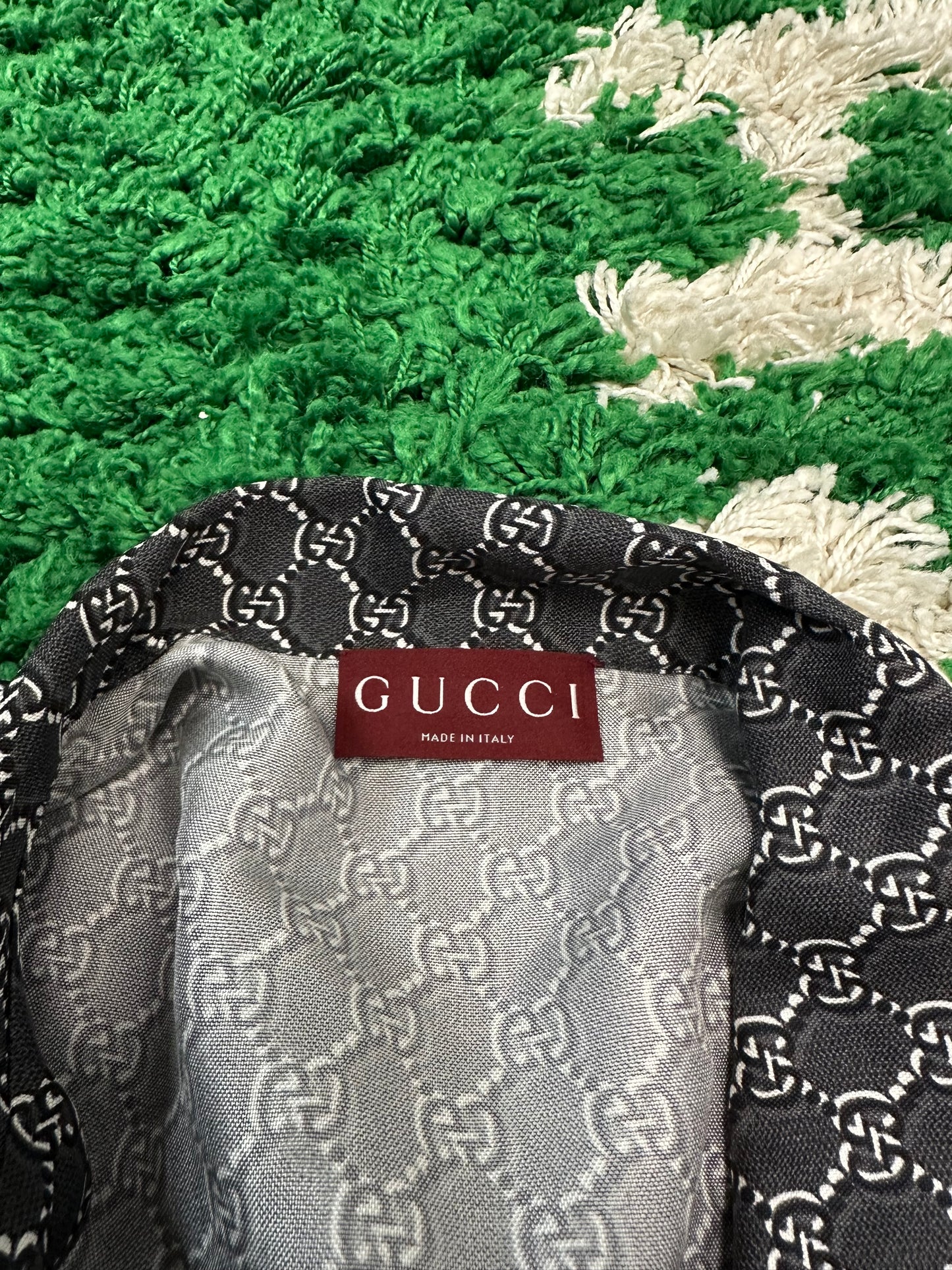 Gucci Monogram Silk Shirt Size XXXL