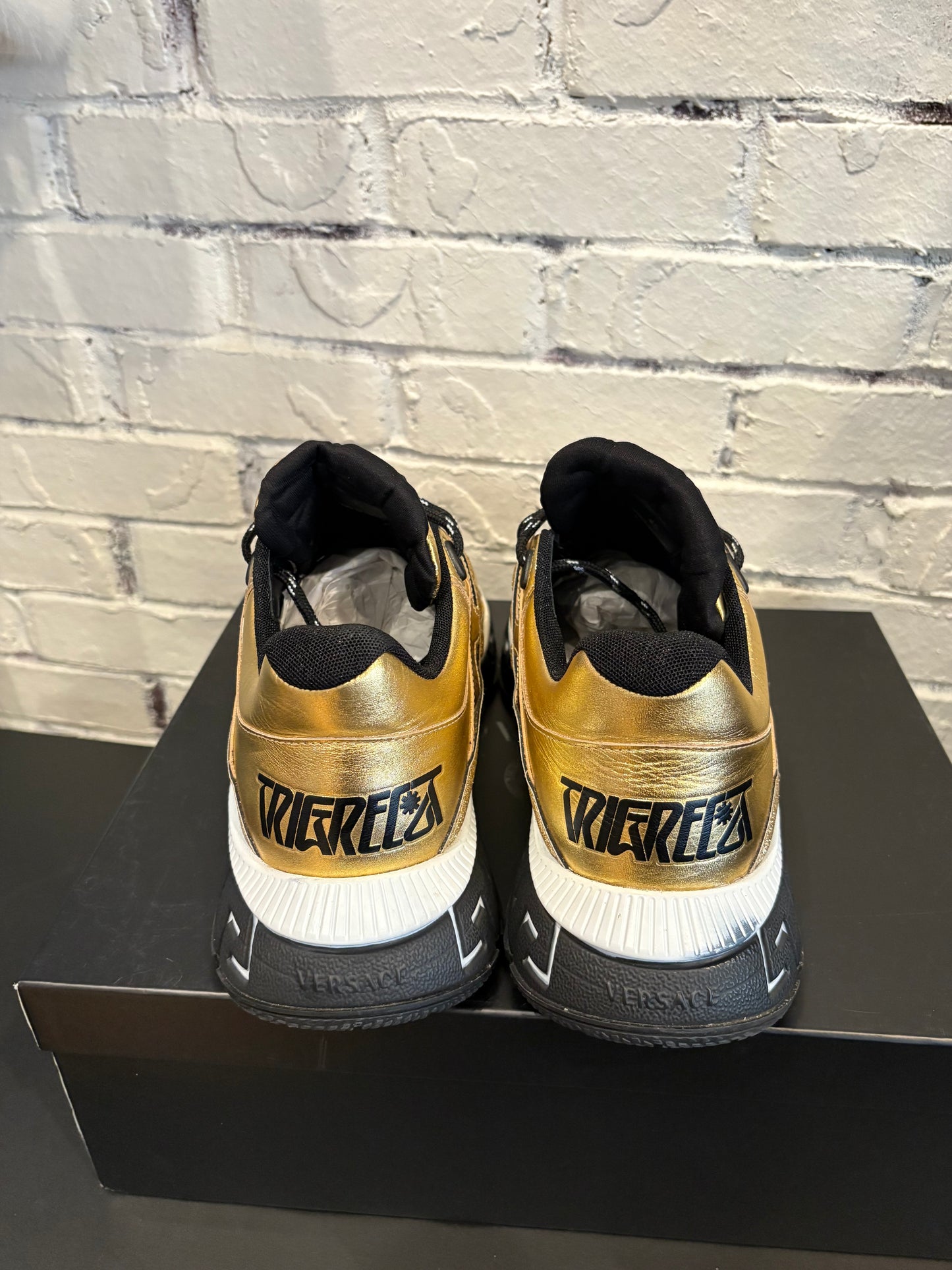 Versace Trigreca Sneakers Gold Clean OG Size 45