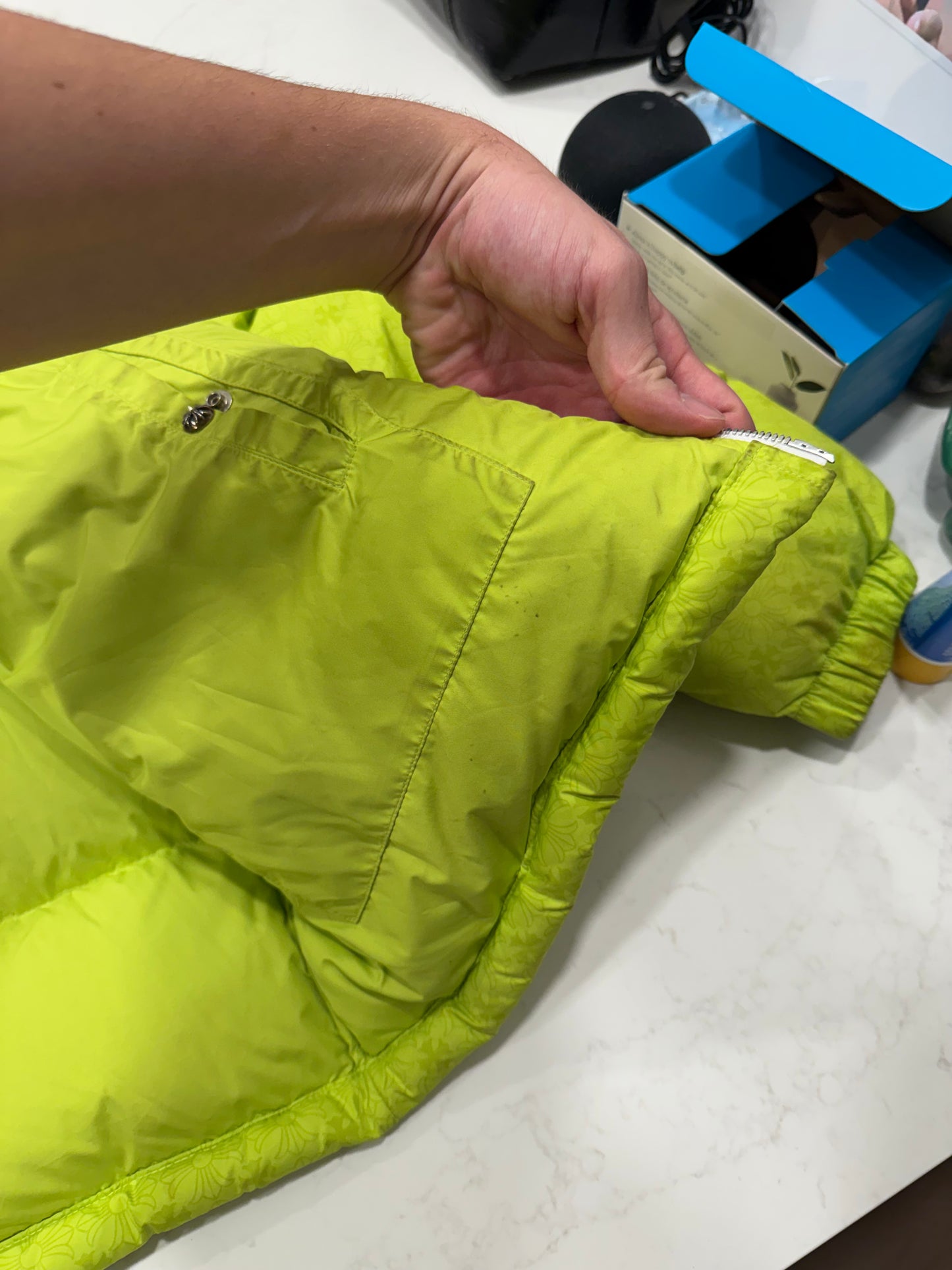 Chrome Hearts Green Quilted Puffer Jacket Size Medium