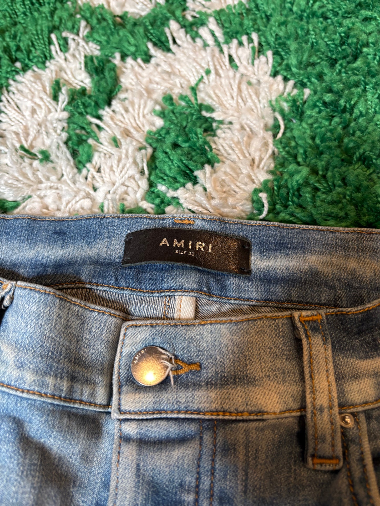 Amiri Jeans Blue Embossed Size 33
