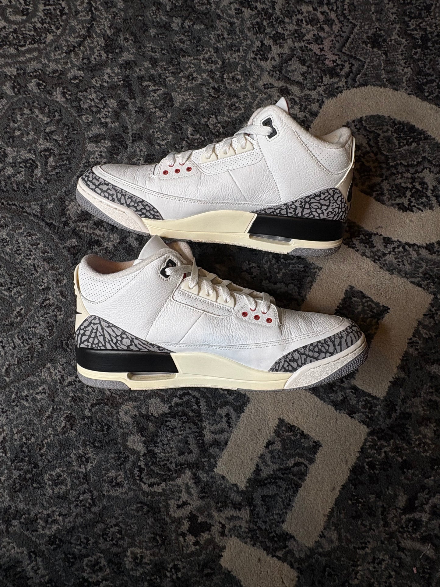 Jordan 3 Retro “White Cement Reimagined” Clean No Box Size 13