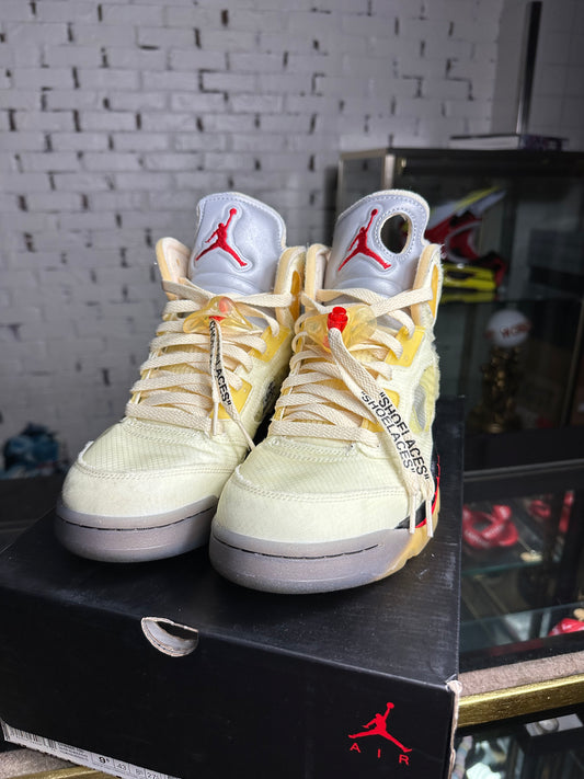 OFF WHITE JORDAN 5 SAIL SIZE 9.5