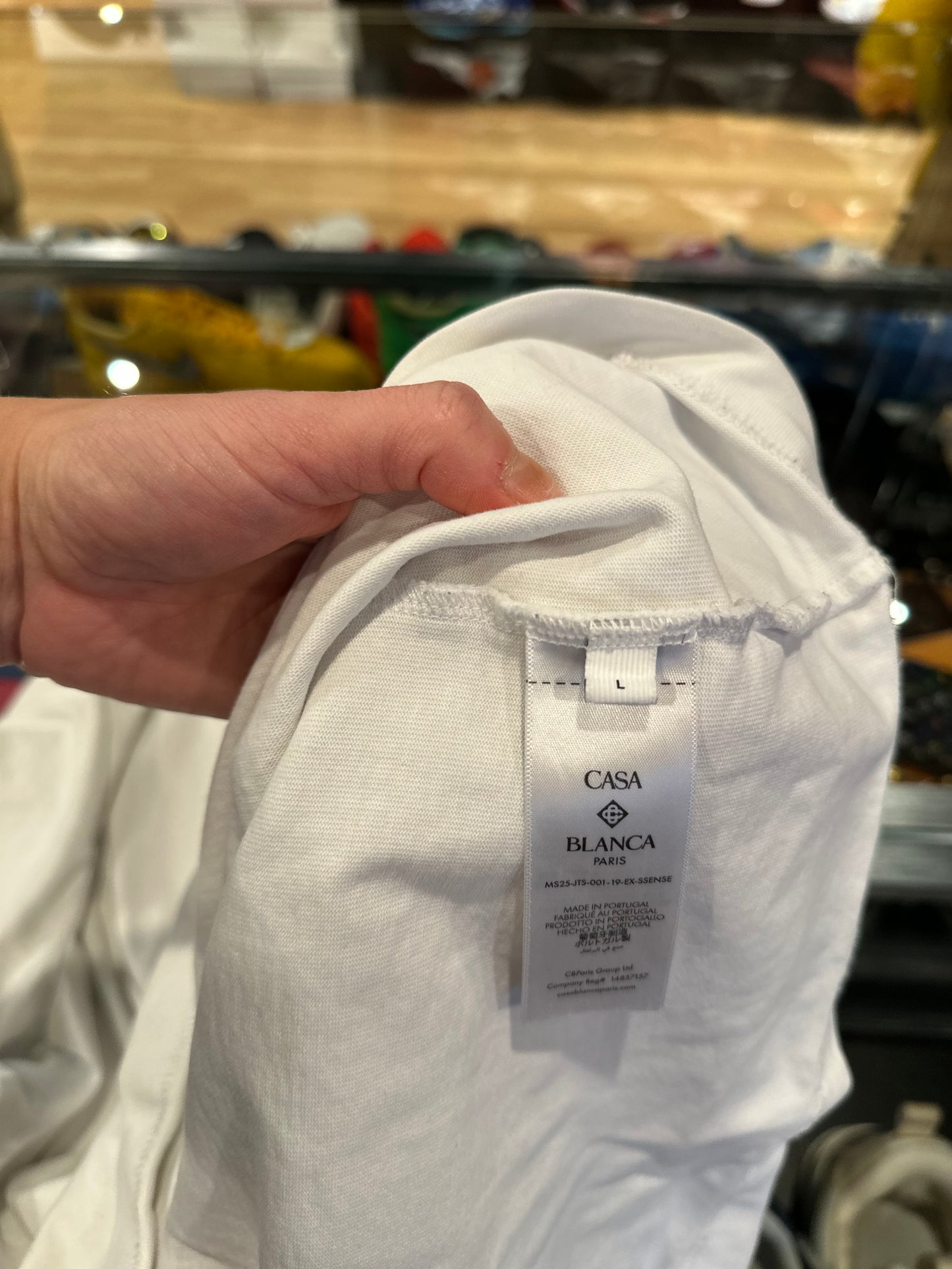 Casablanca Logo Tee White Size Large