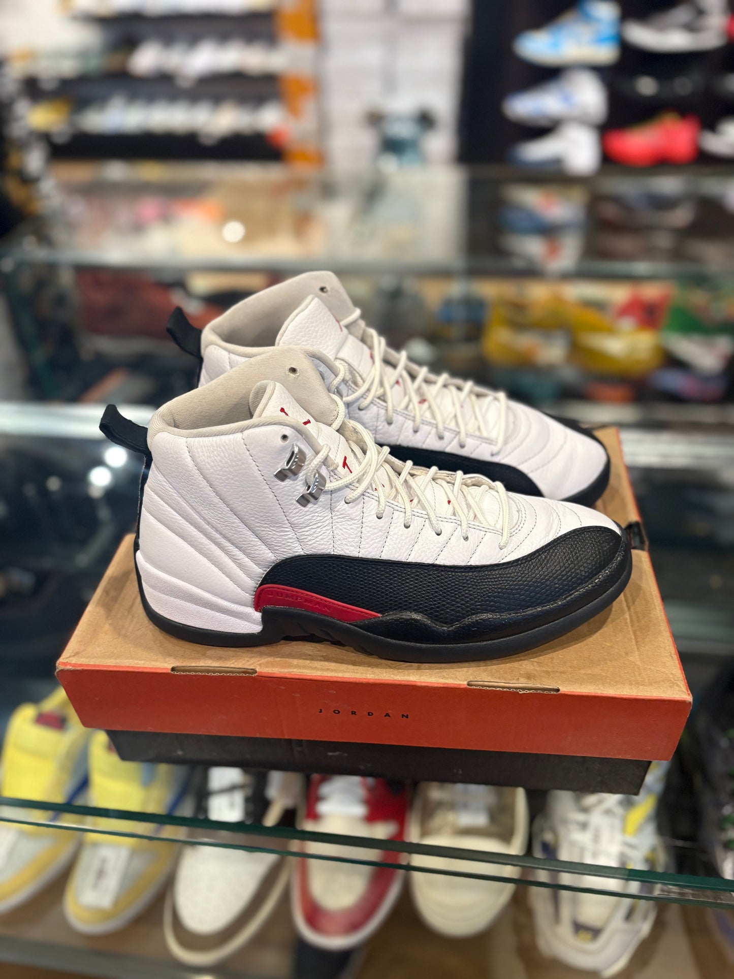 Jordan 12 ‘Taxi Flip’ Clean Used OG Box