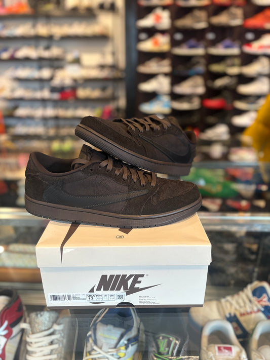 Jordan 1 Retro Low Travis Scott Velvet Brown PO Size 13