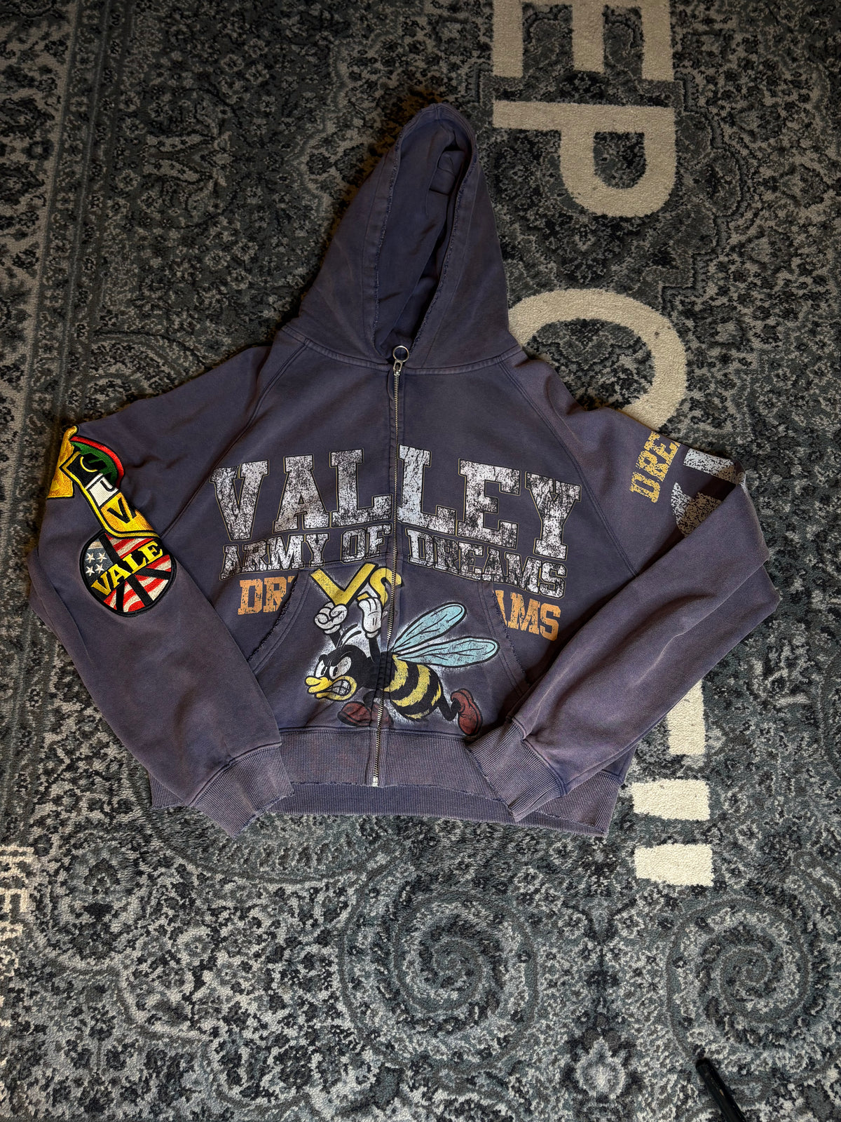 Vale Forever Army Zip Up Purple Size Large