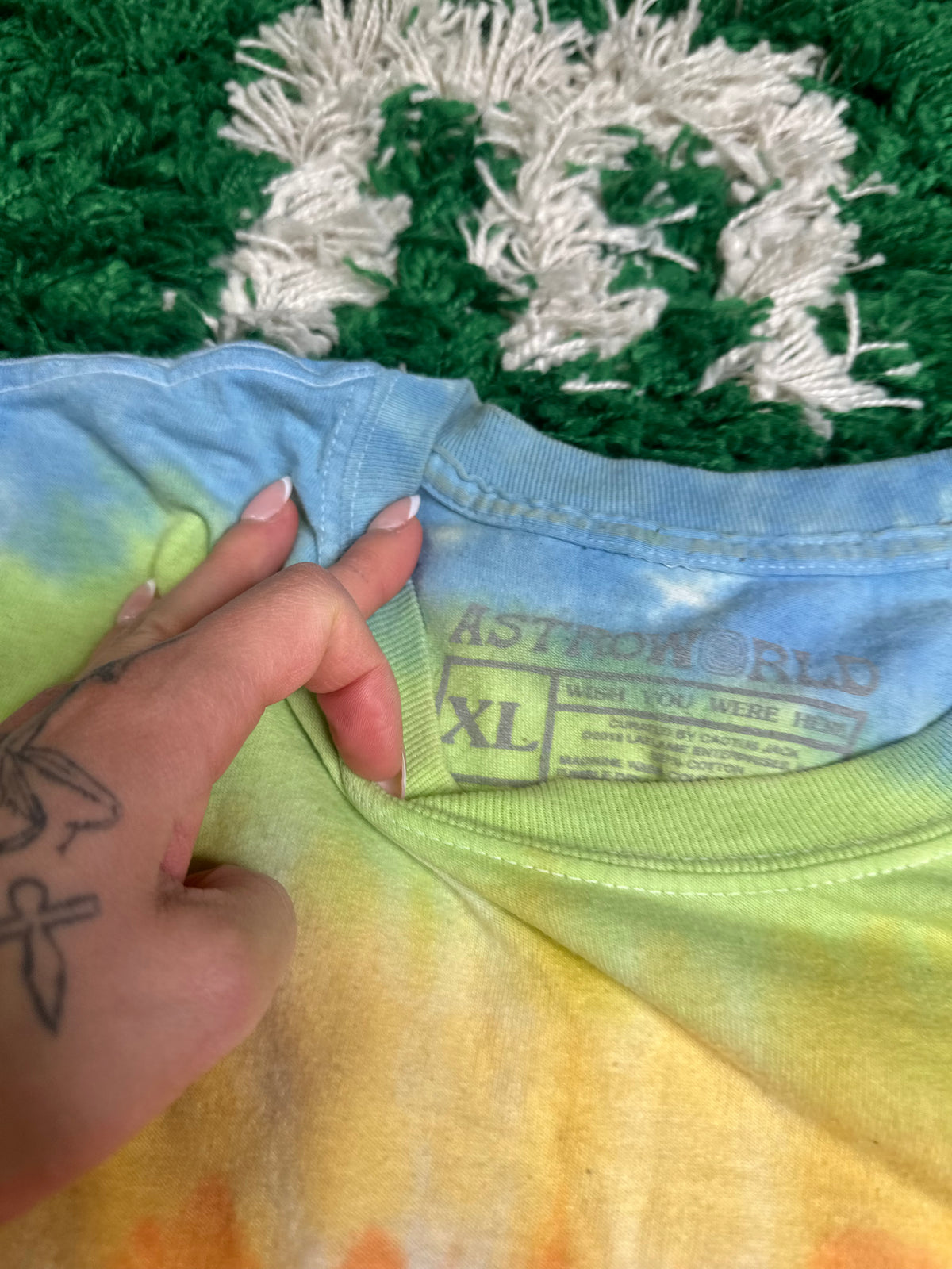 Astroworld Tie Dye Long Sleeve Size XL