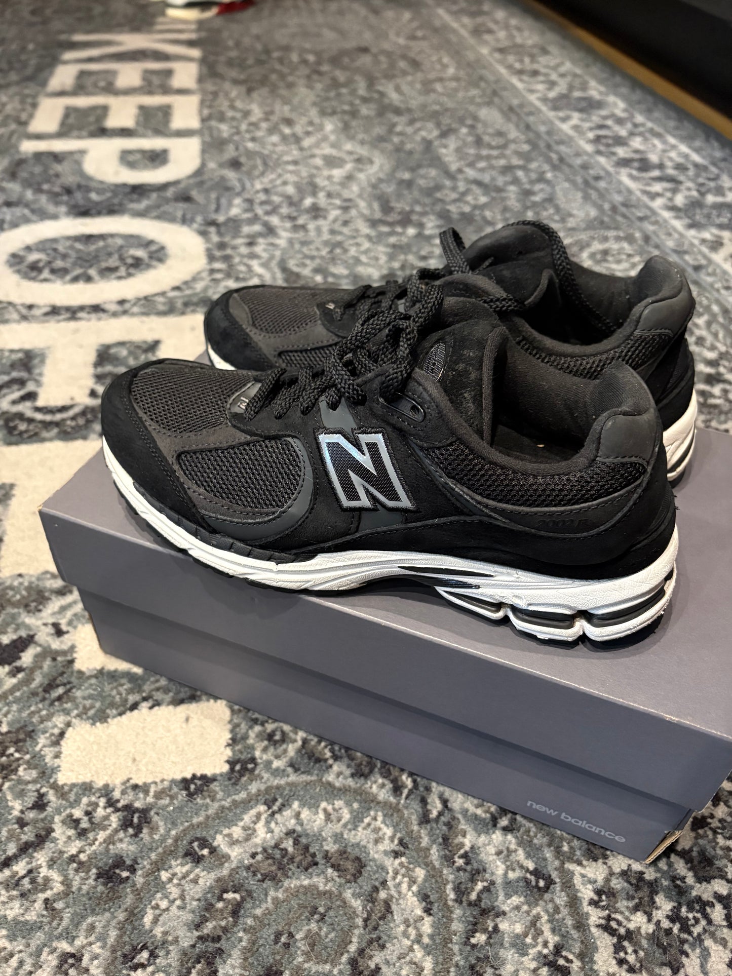 New Balance 2002R “Black Gunmetal” PO OG SIZE 7.5