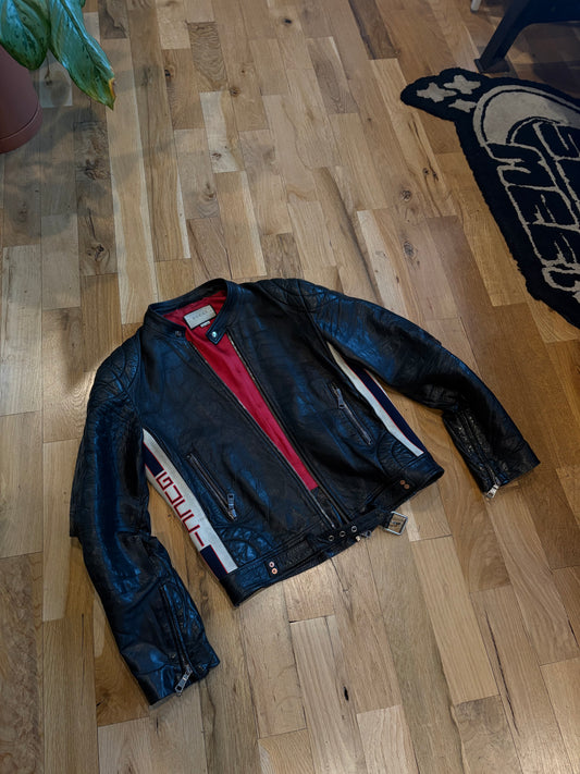 Gucci Leather Moto Jacket Size 48
