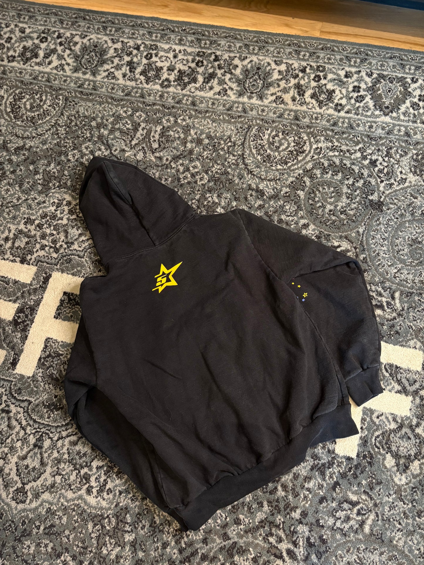 Sp5der Hoodie Black/Pink Size Medium