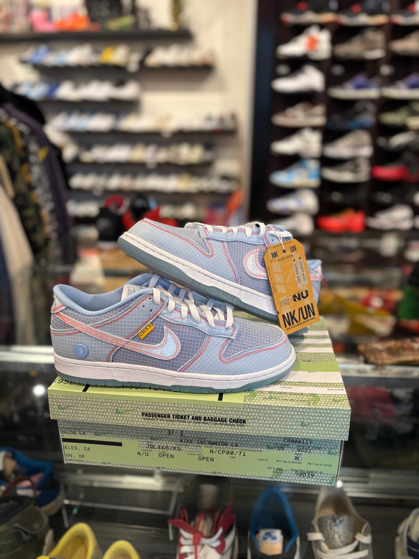 Dunk Low Union Passport Pack Argon DS OG Size 11