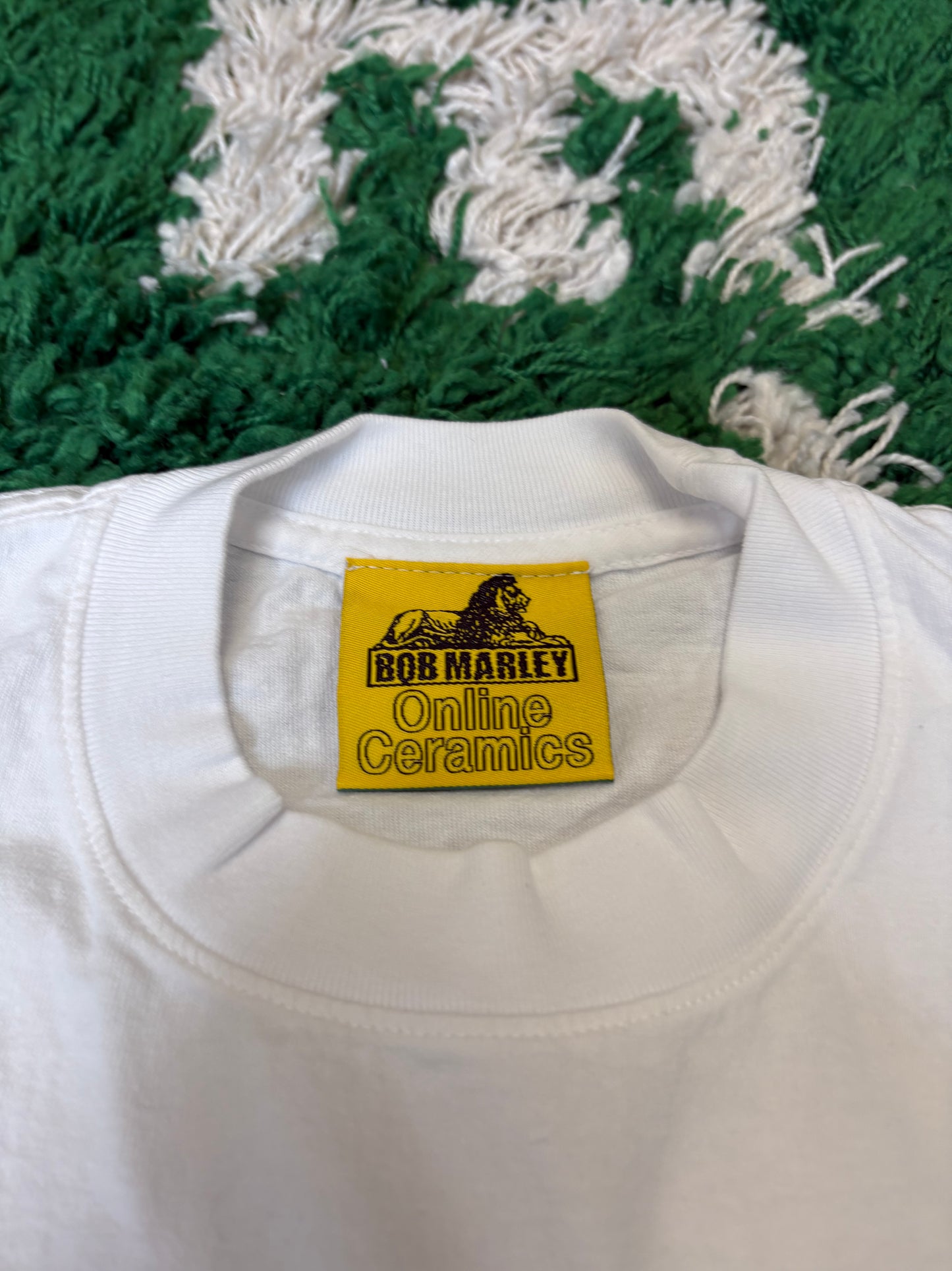 Online Ceramics Bob Marley Tee White DS Size Medium