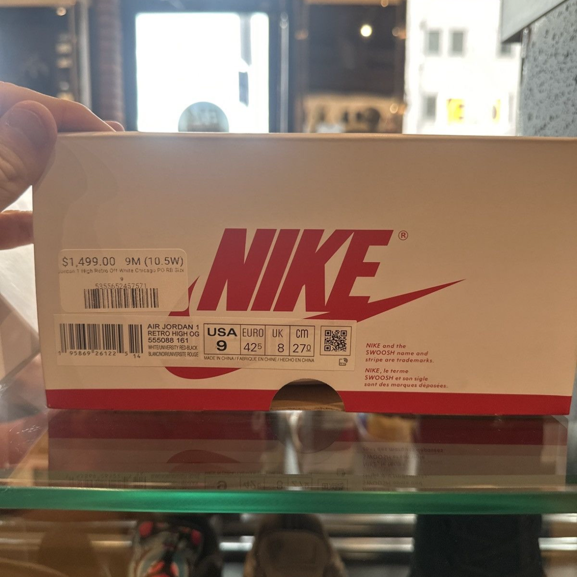 Jordan 1 Retro Off-White Chicago Clean OG Size 9